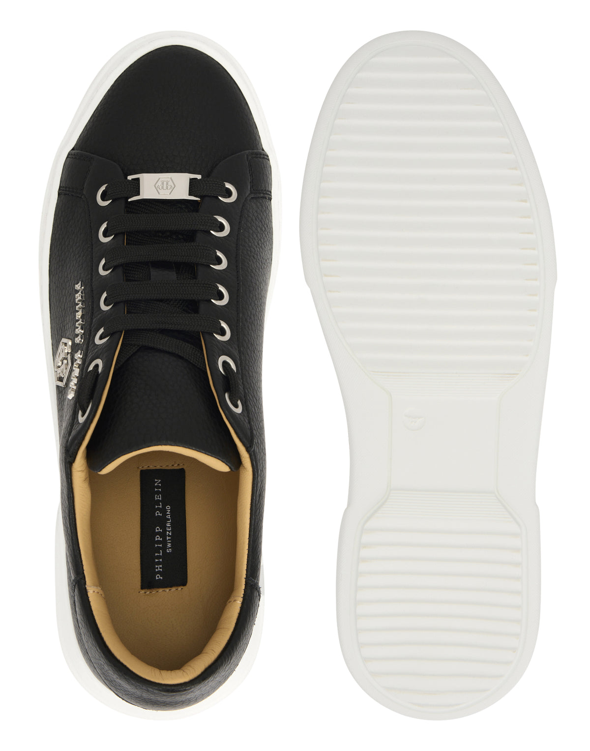 Leather Lo-Top Sneakers Hexagon