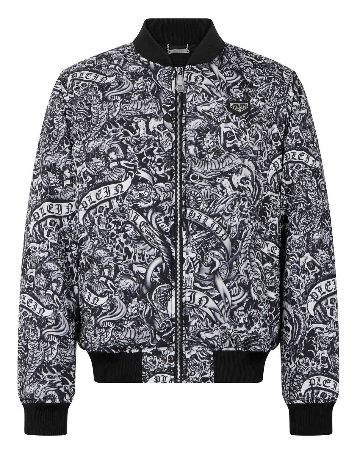 Nylon Bomber All-Over Tattoo