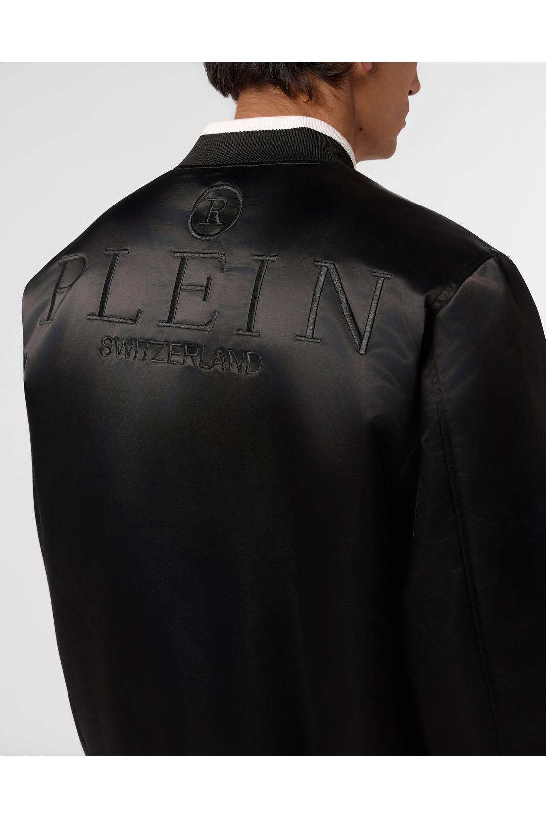 Philipp Plein Satin College Bomber Plein Logo, Jacken & Mäntel