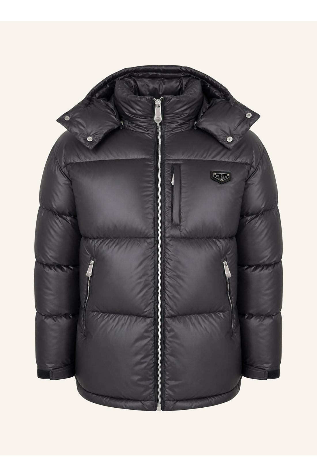 Philipp Plein Shiny Nylon Puffer Jacket, Jacken & Mäntel