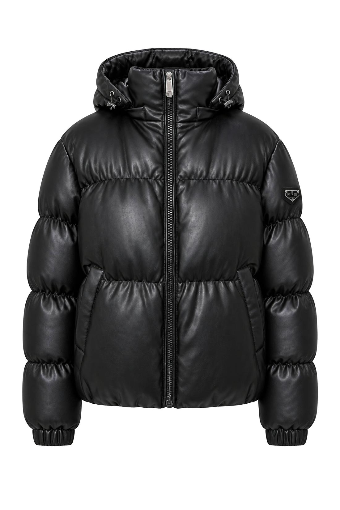 Philipp Plein Eco Leather Puffer Jacket, Jacken & Mäntel