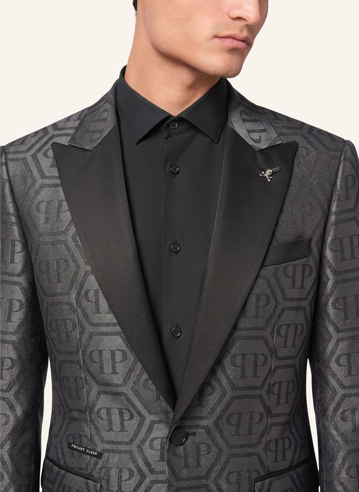 Jacquard Blazer Regular Fit Monogram