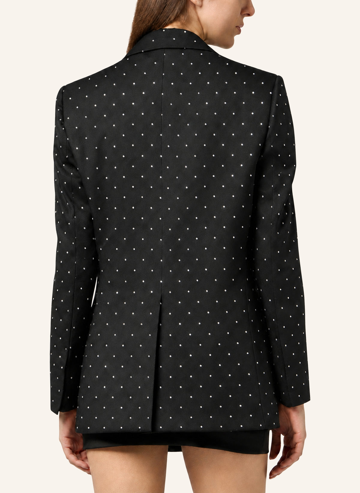 Boyfriend Fit Blazer Crystal Strass