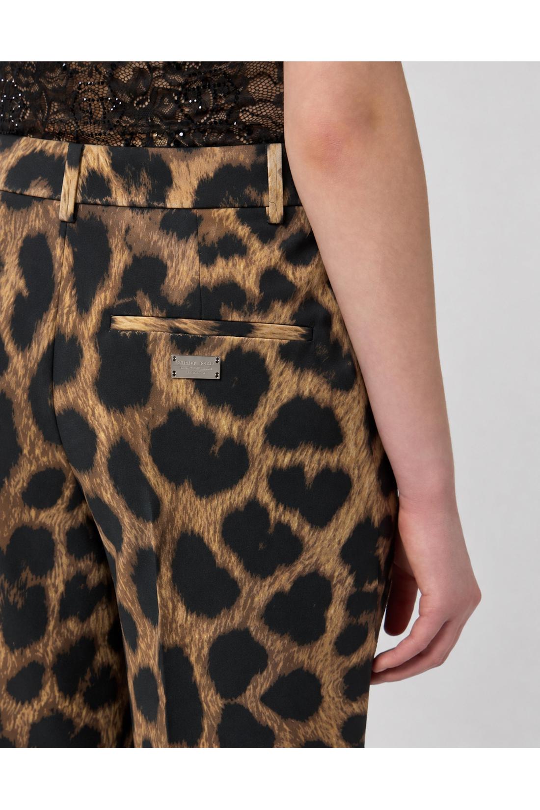 Leopard Trousers Straight Fit