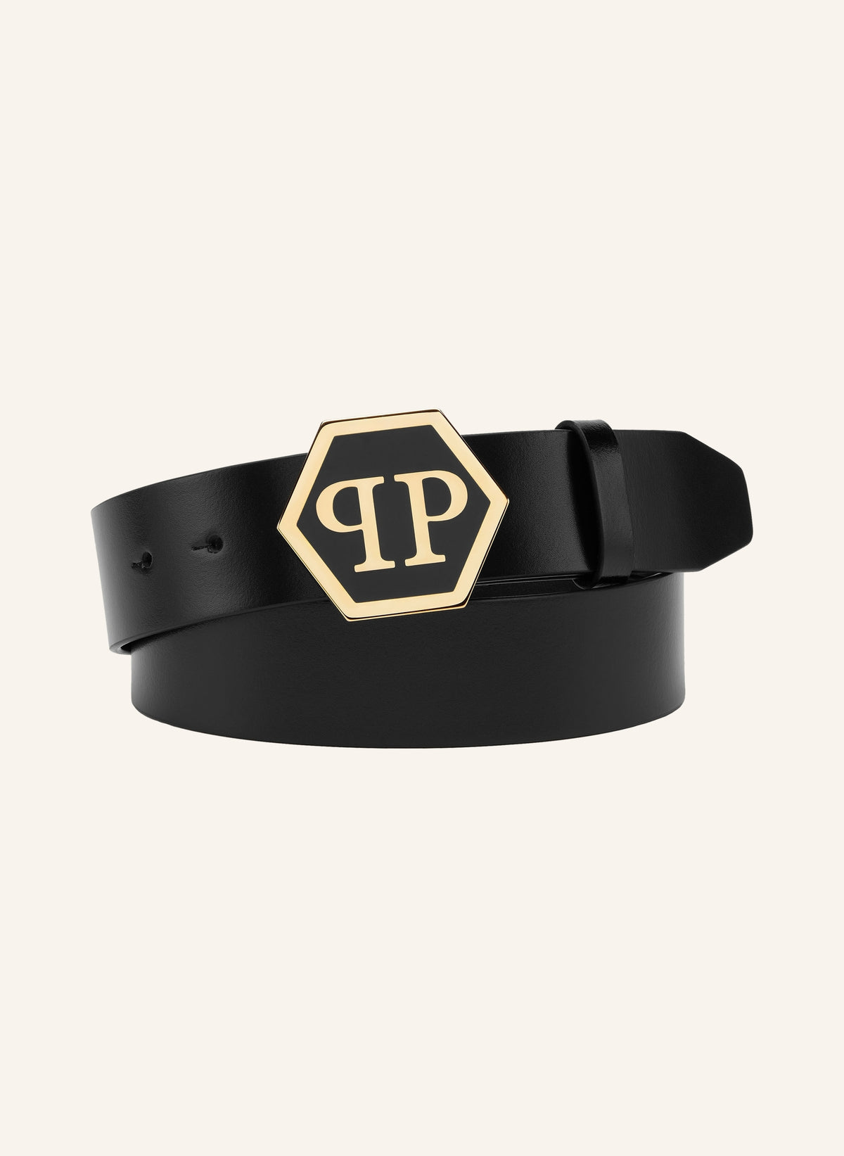Leather Belt Hexagon