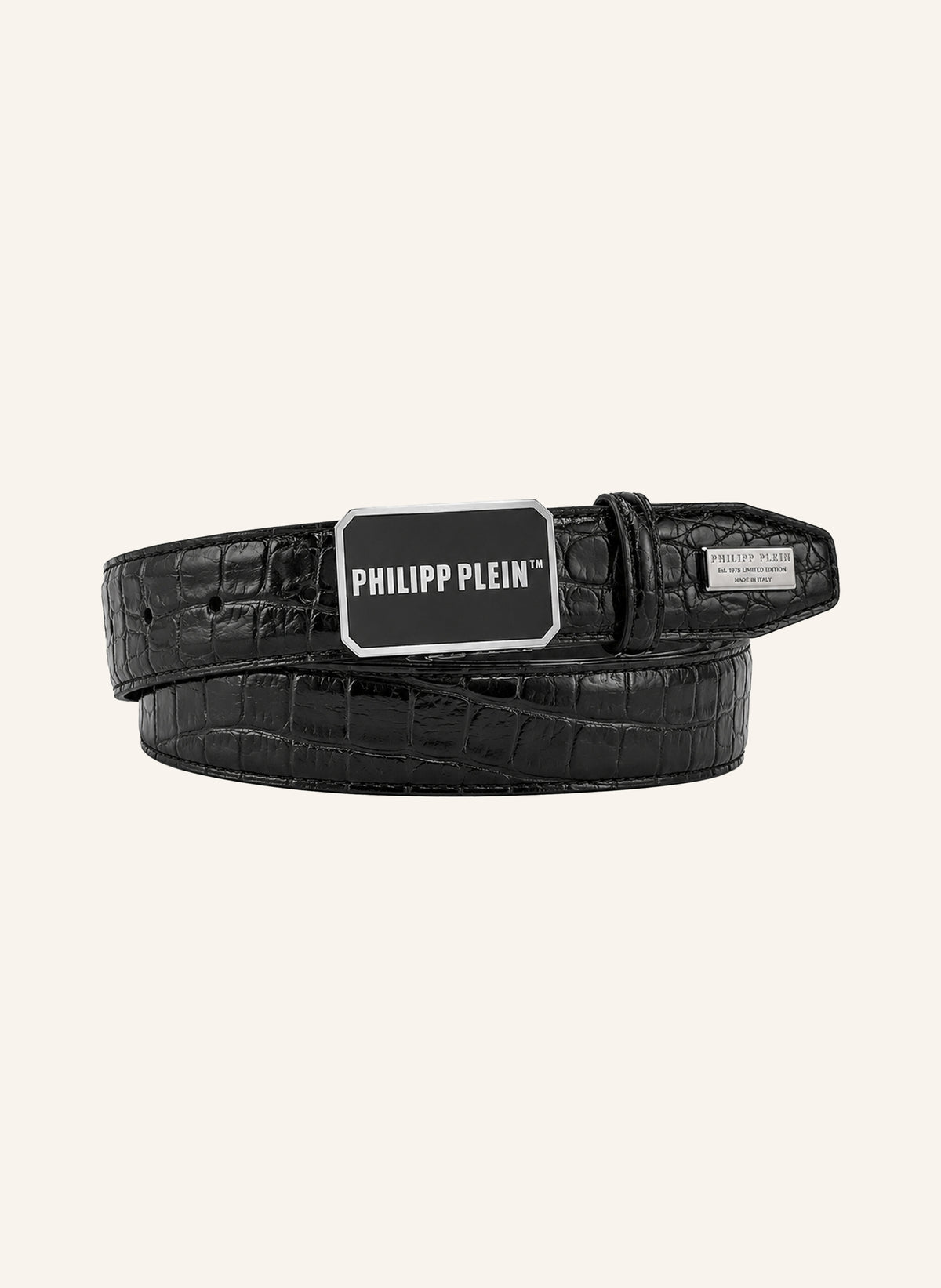 Leather Belt Philipp Plein TM Cocco