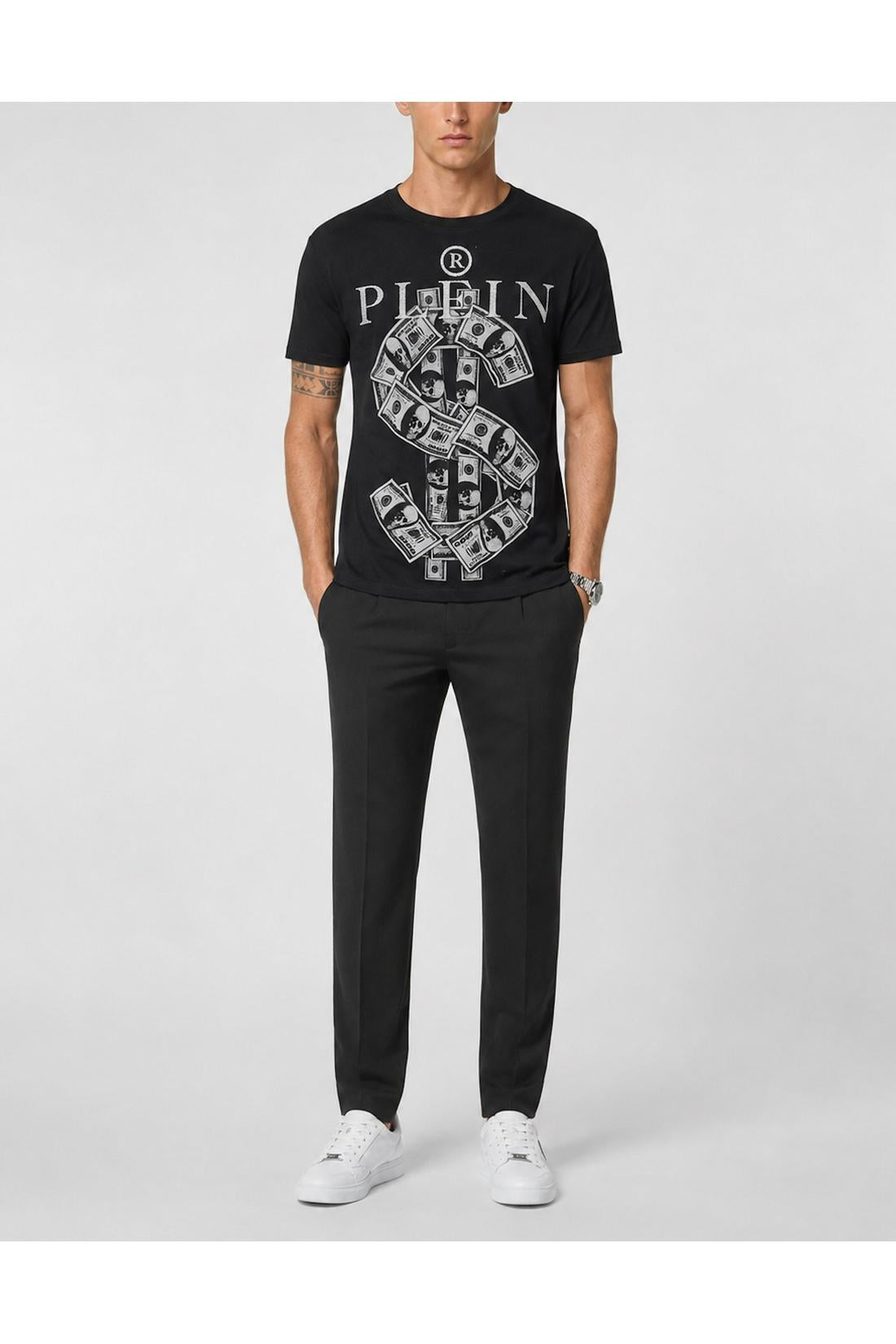 Philipp Plein Jersey T-Shirt Plein Dollar, Shirts