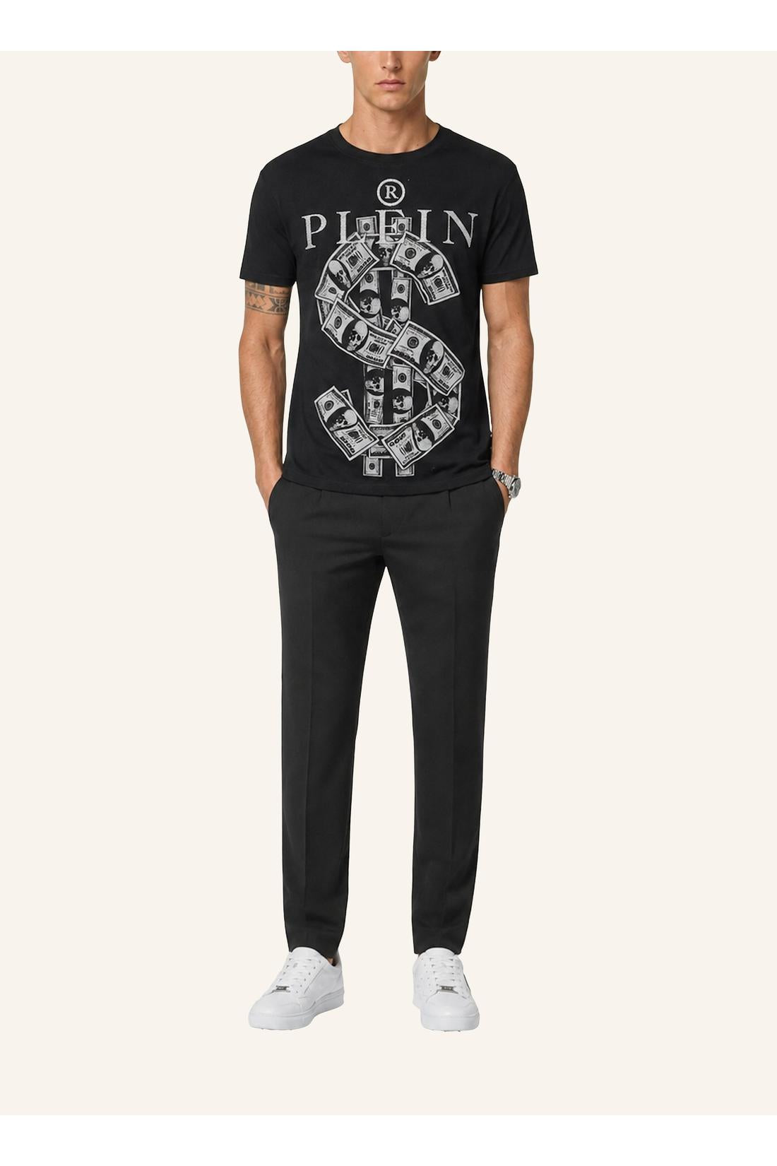 Philipp Plein Jersey T-Shirt Plein Dollar, Shirts