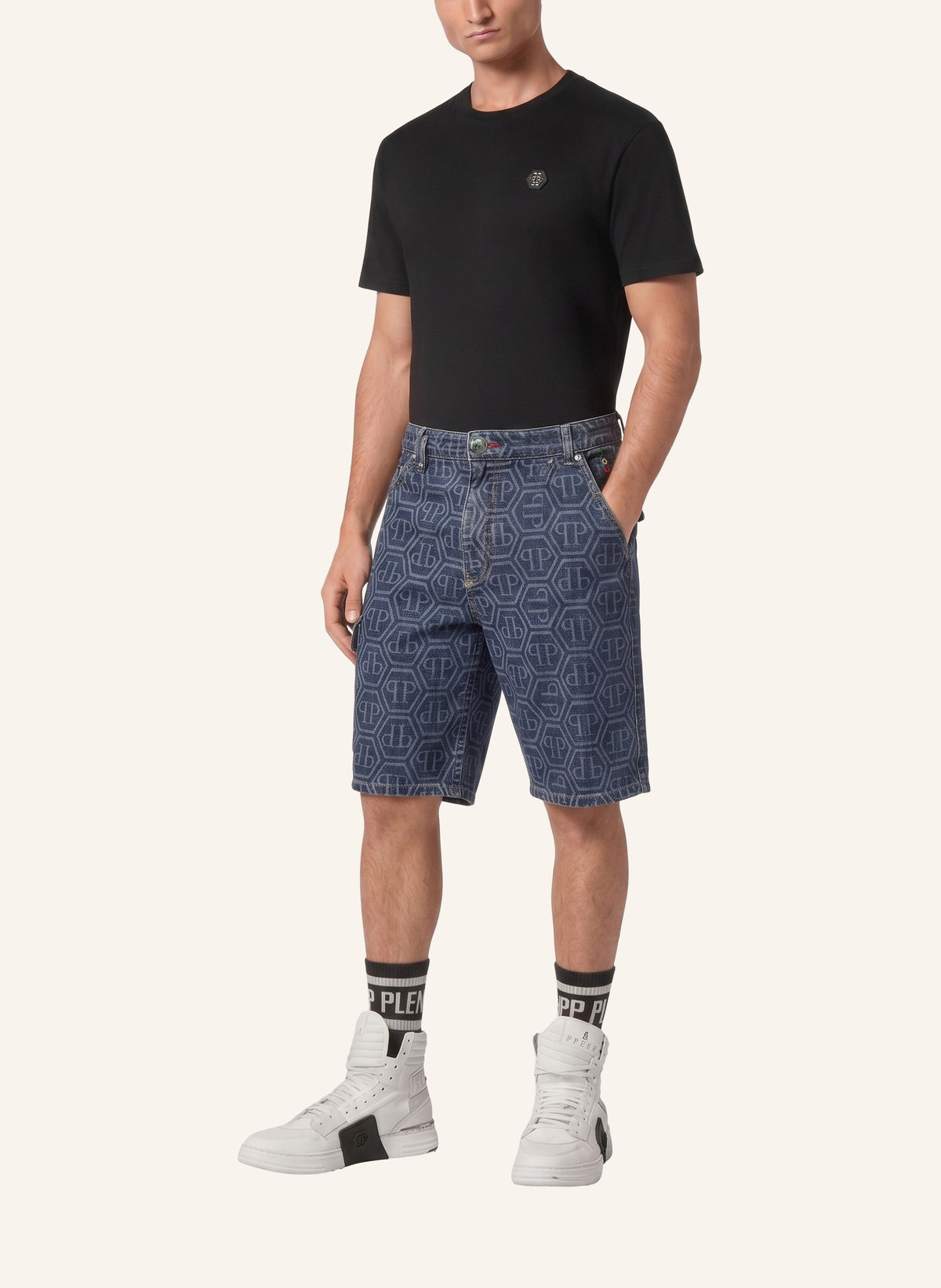 Denim Formentera Shorts Monogram Basic