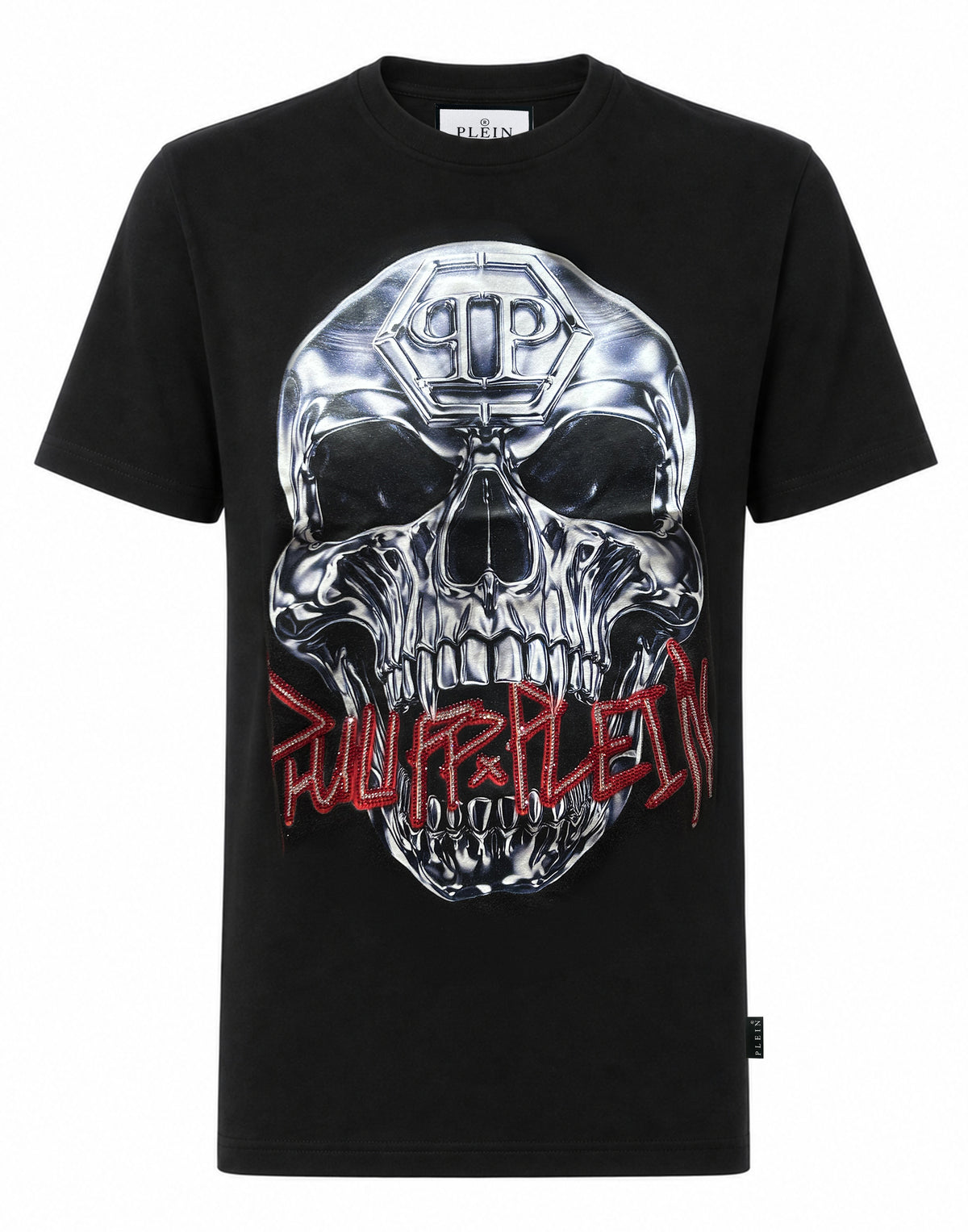 Jersey T-Shirt Skull Metallic Neon