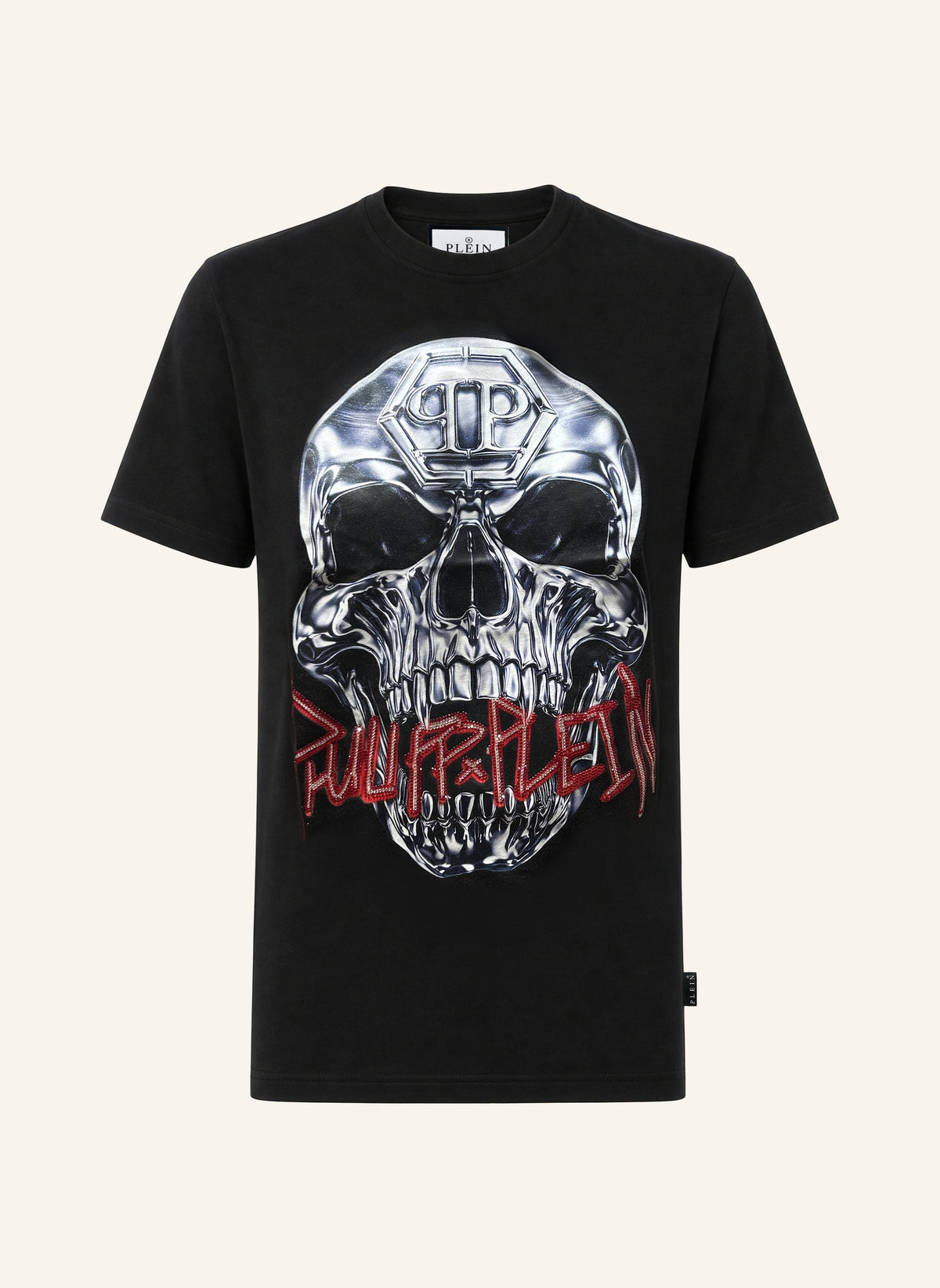 Jersey T-Shirt Skull Metallic Neon