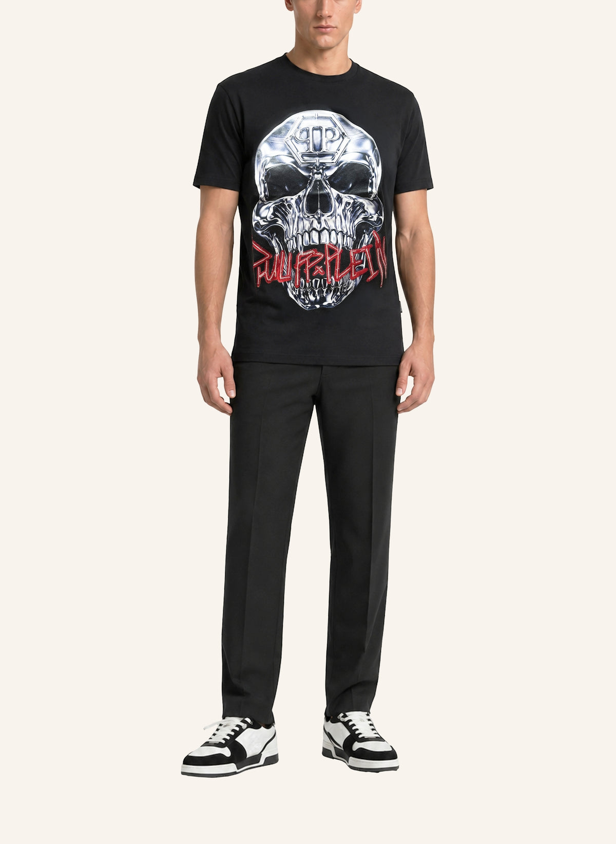 Jersey T-Shirt Skull Metallic Neon
