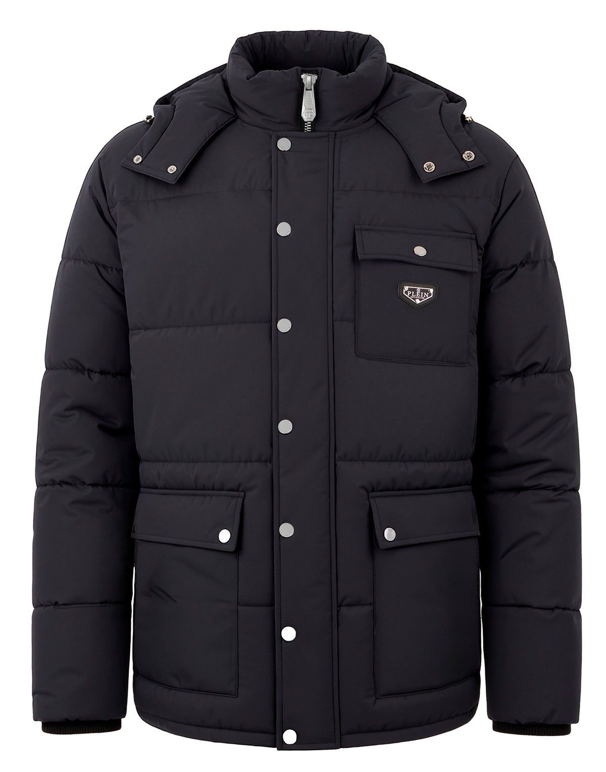 Nylon Puffer Jacket Gothic Plein