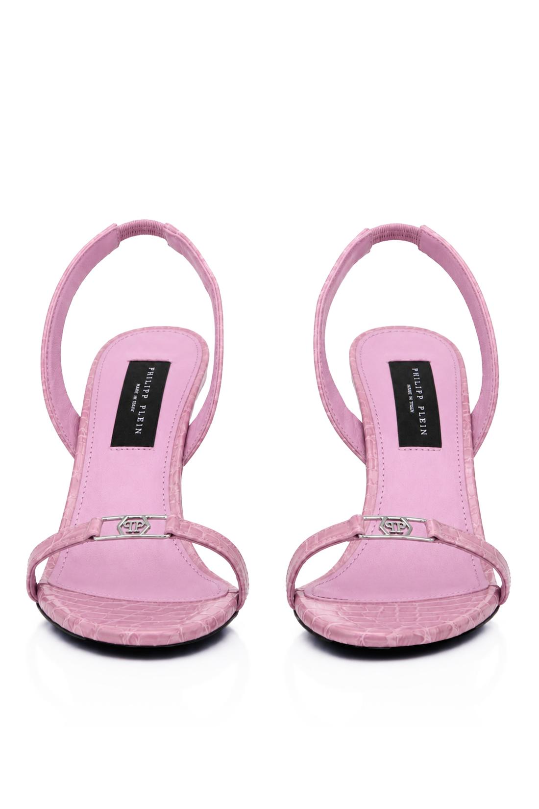 Philipp Plein High Heels Sandals Hexagon 9, Schuhe