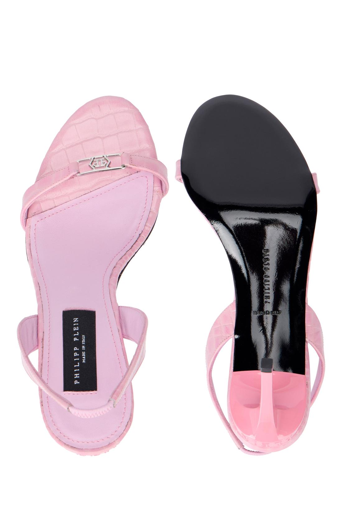 Philipp Plein High Heels Sandals Hexagon 9, Schuhe
