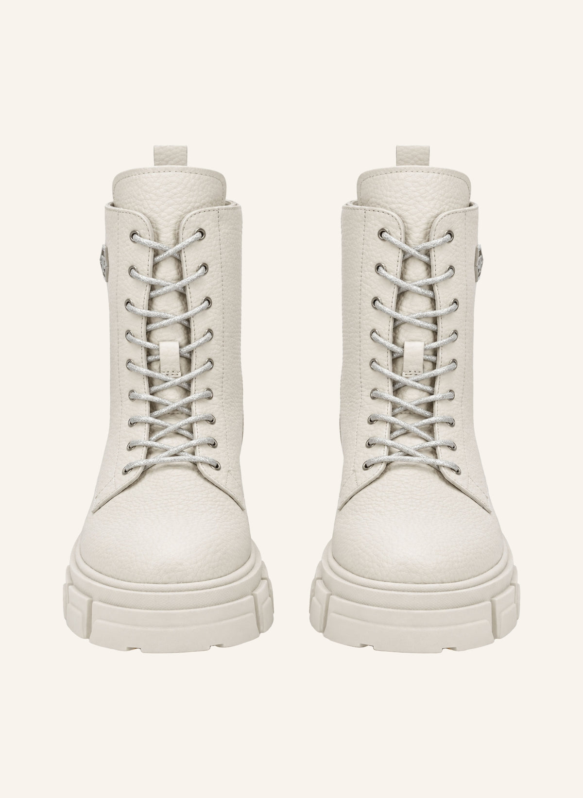 Philipp Plein Leather Boots Deer Print Laces Strass, Stiefel & Stiefeletten