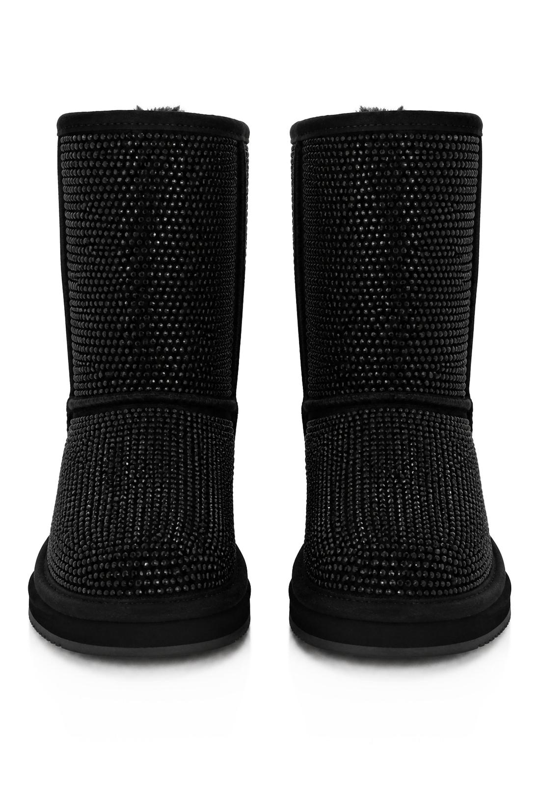Philipp Plein Fake Suede Winter Boots Strass, Stiefel & Stiefeletten