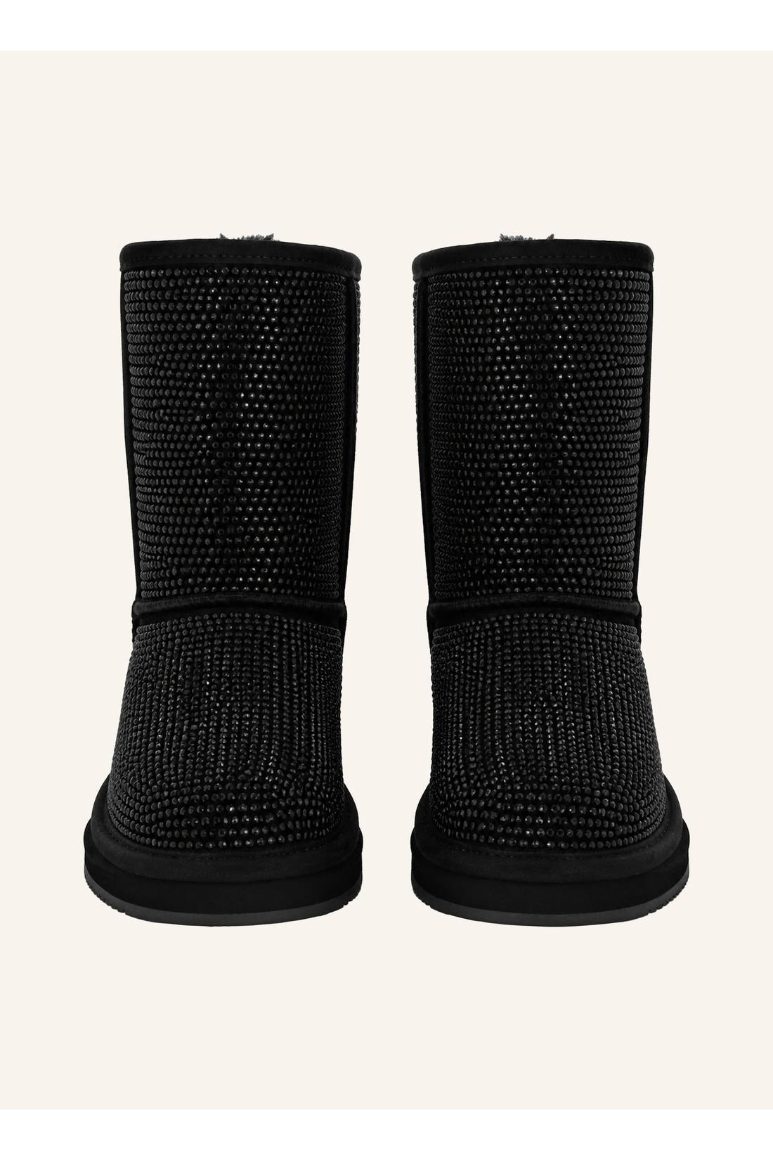 Philipp Plein Fake Suede Winter Boots Strass, Stiefel & Stiefeletten