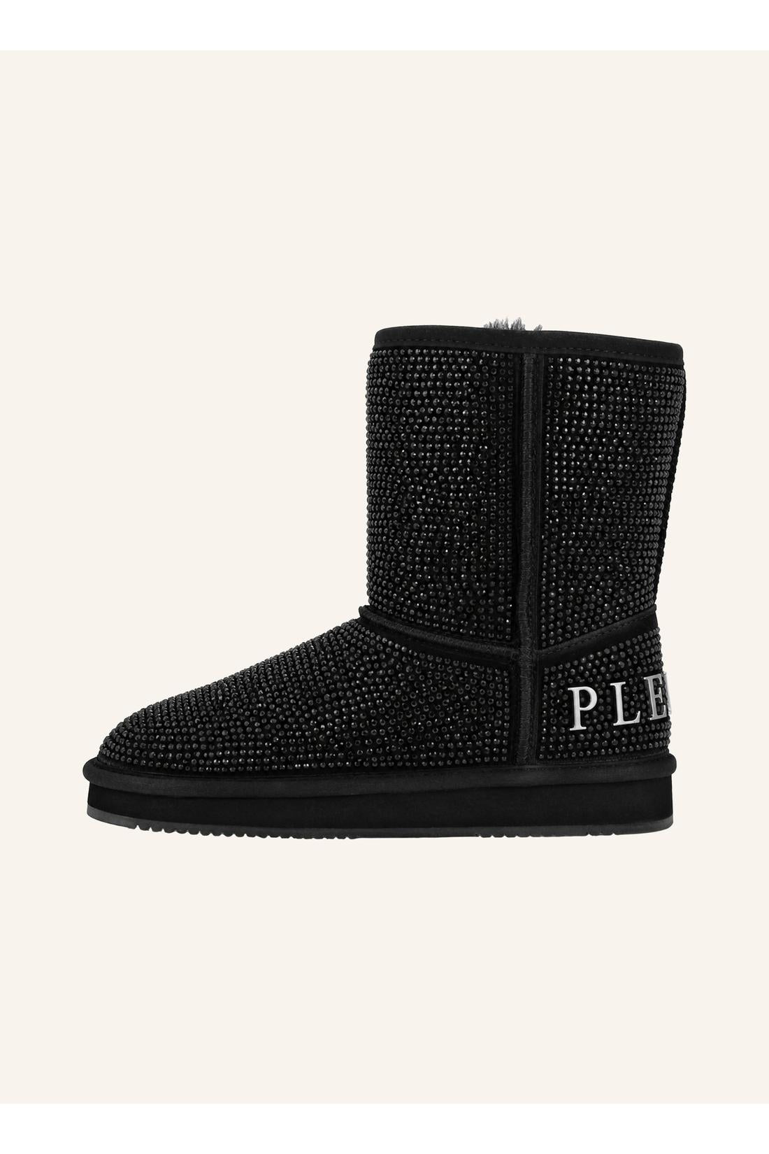 Philipp Plein Fake Suede Winter Boots Strass, Stiefel & Stiefeletten