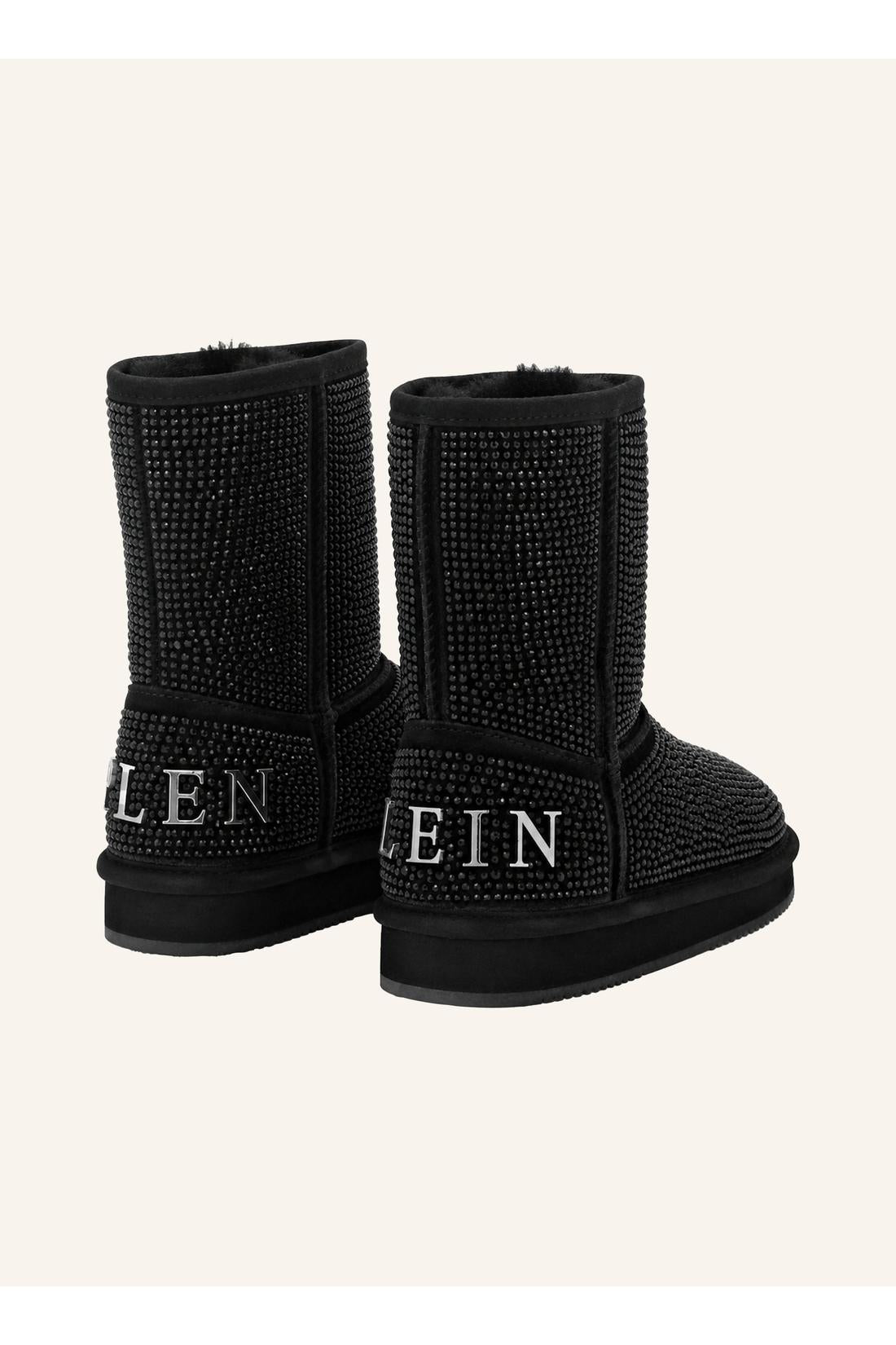 Philipp Plein Fake Suede Winter Boots Strass, Stiefel & Stiefeletten