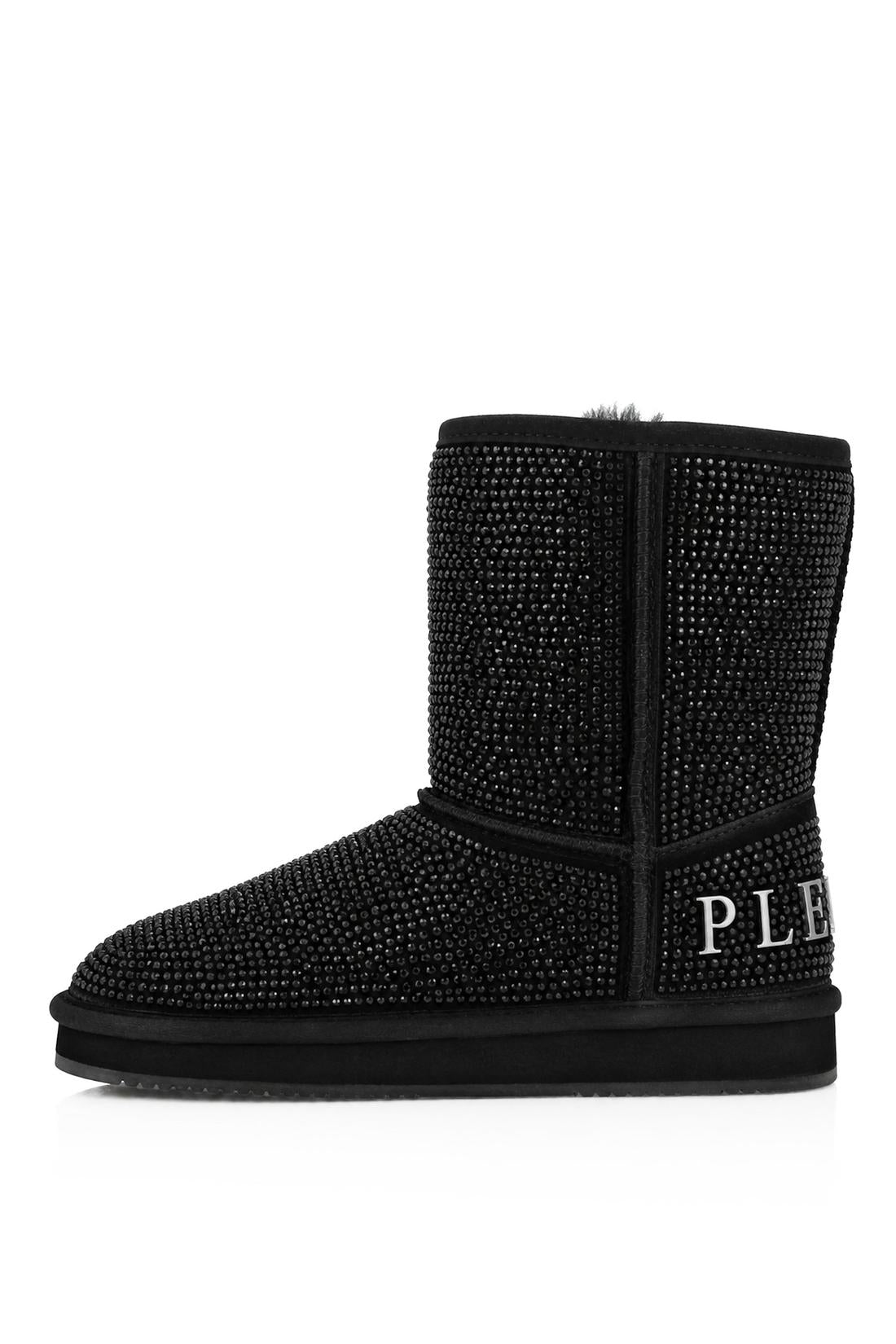 Philipp Plein Fake Suede Winter Boots Strass, Stiefel & Stiefeletten