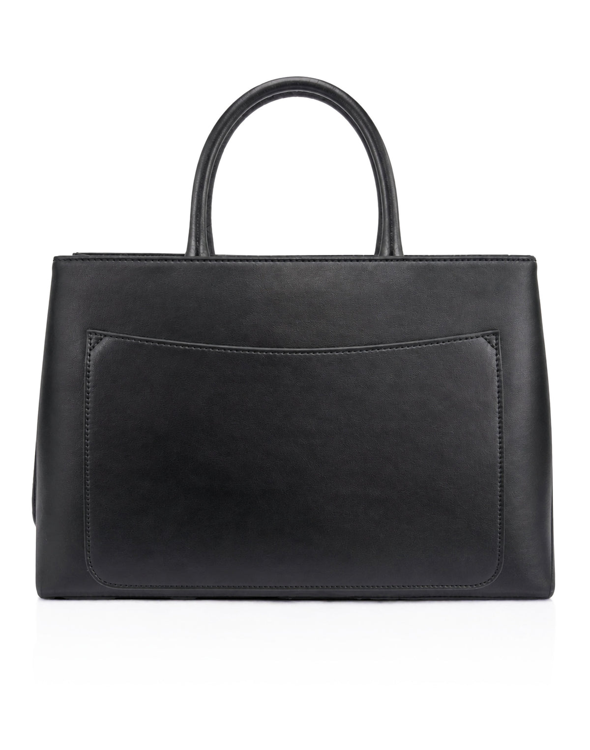 Leather Medium Handle Bag Skull Strass