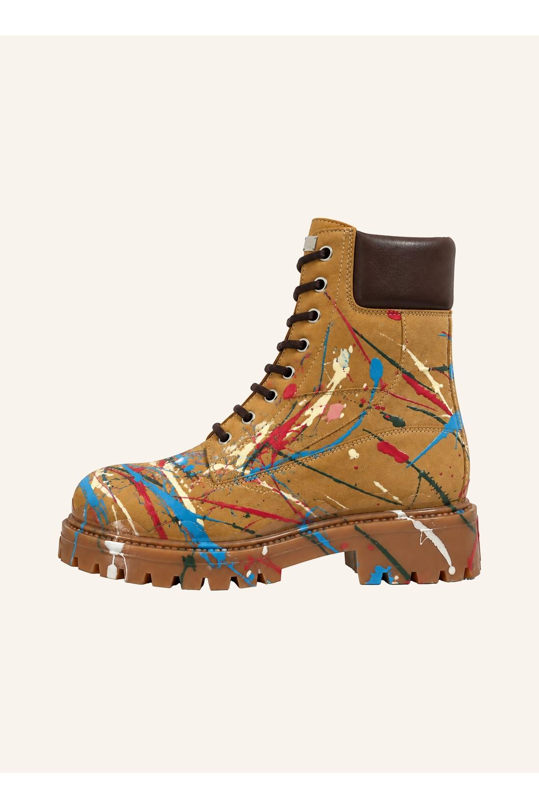 Philipp Plein Nubuck Boots Dripping Skull, Stiefel & Stiefeletten