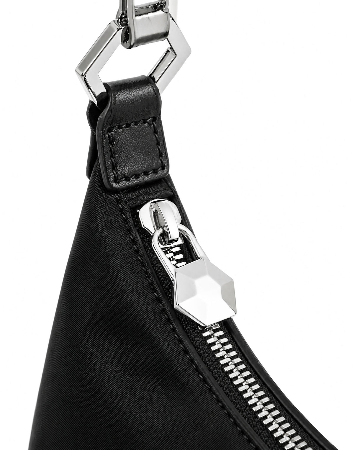 Leather Shoulder Bag Hexagon