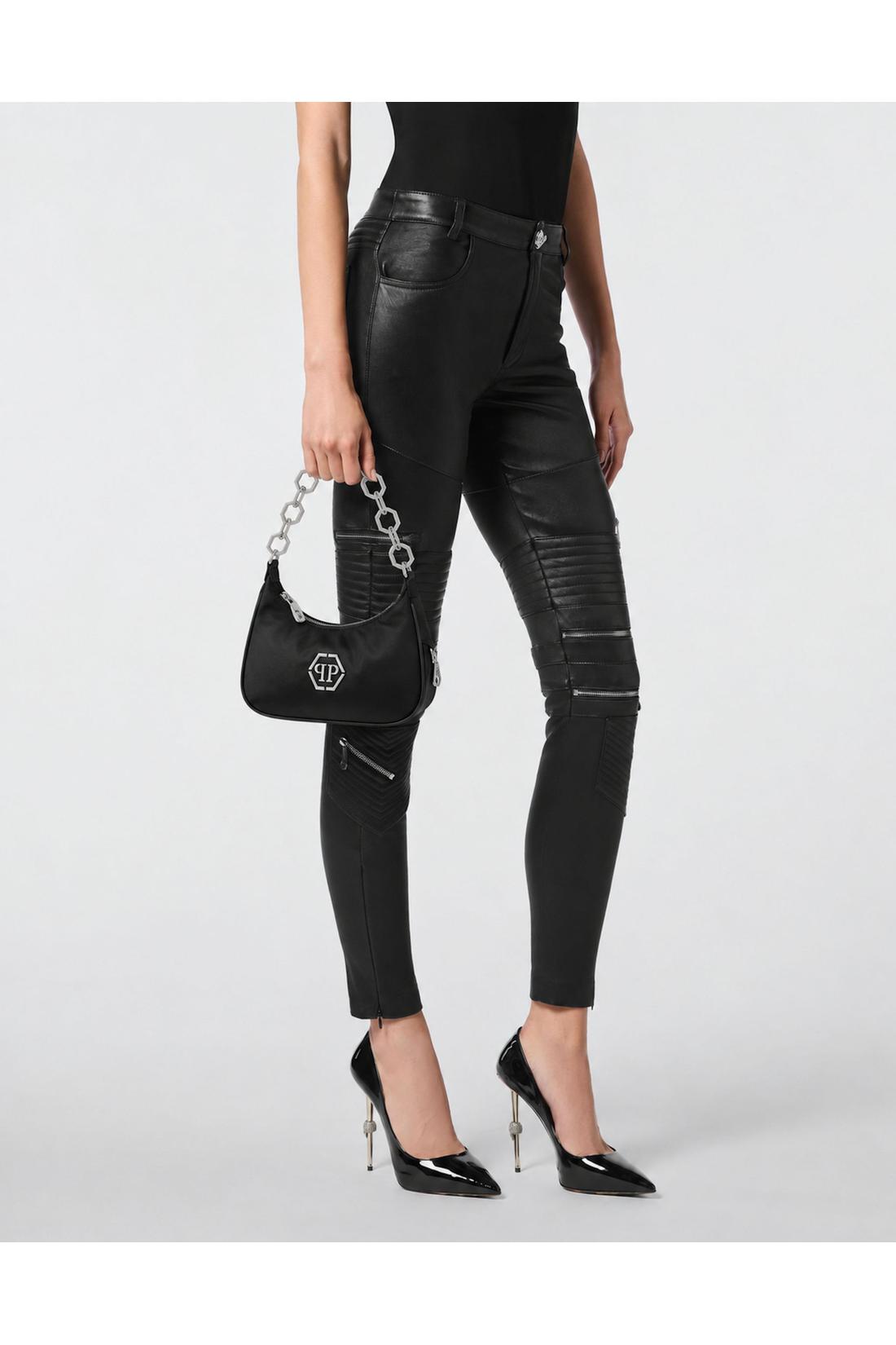 Leather Shoulder Bag Hexagon