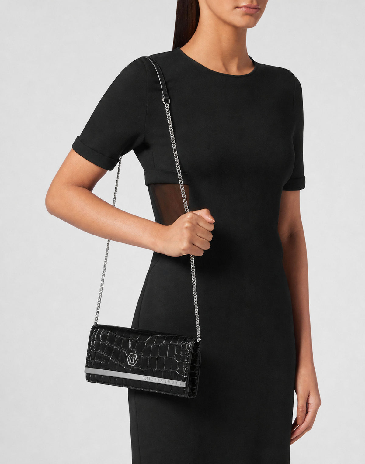 Leather Clutch Bag Cocco Print