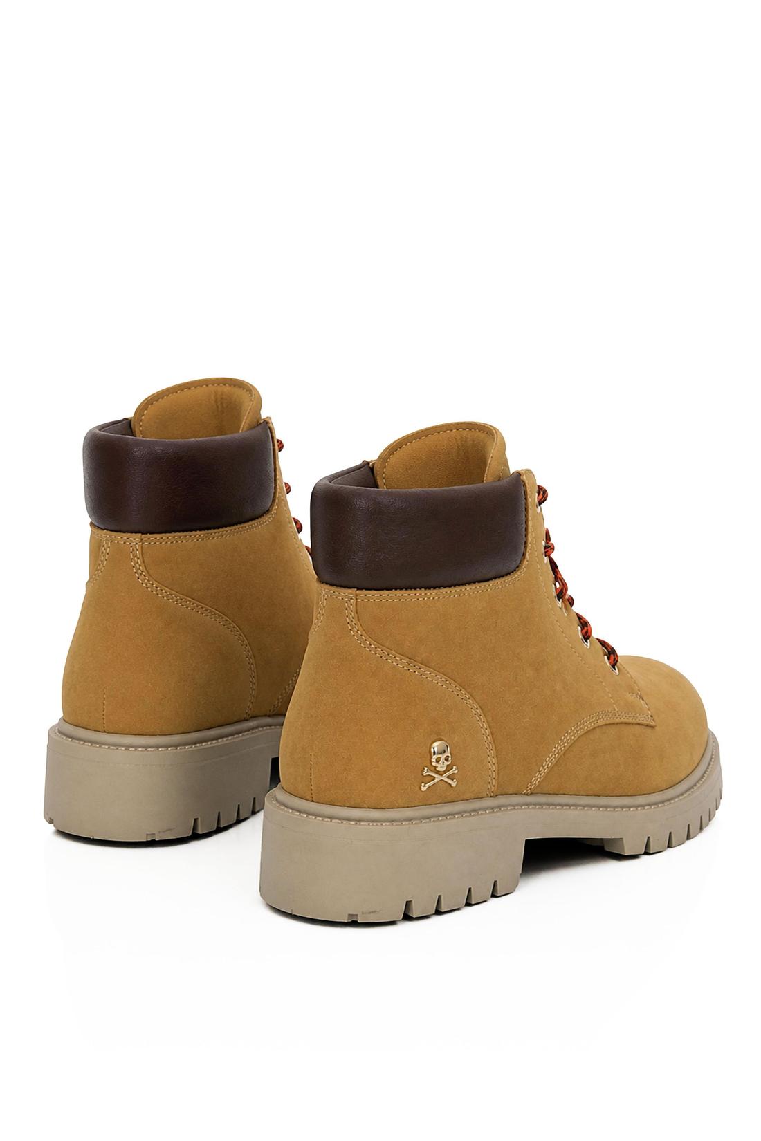 Philipp Plein Nubuck Leather Mid Boots Small Skull, Stiefel & Stiefeletten