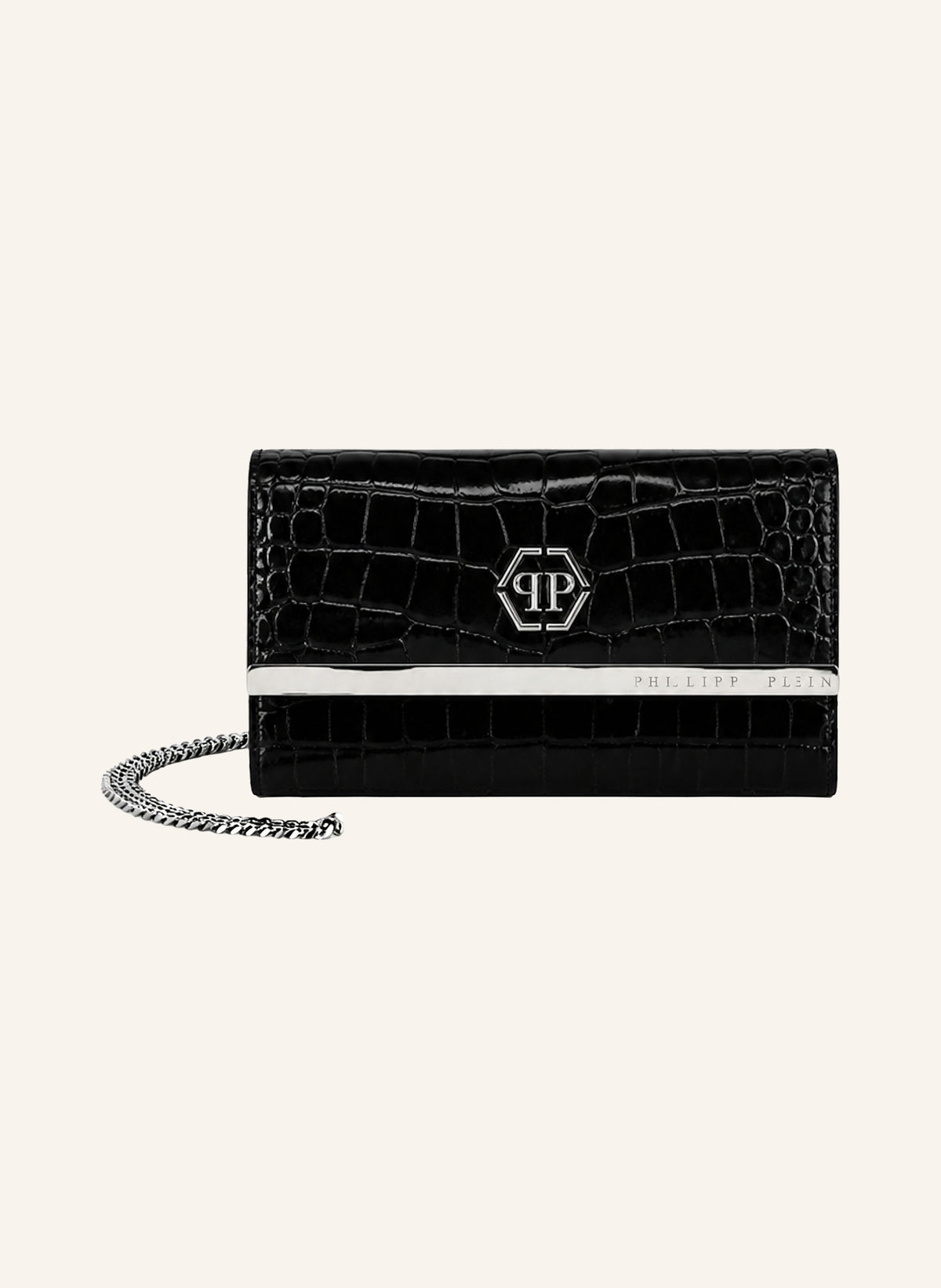 Leather Clutch Bag Cocco Print