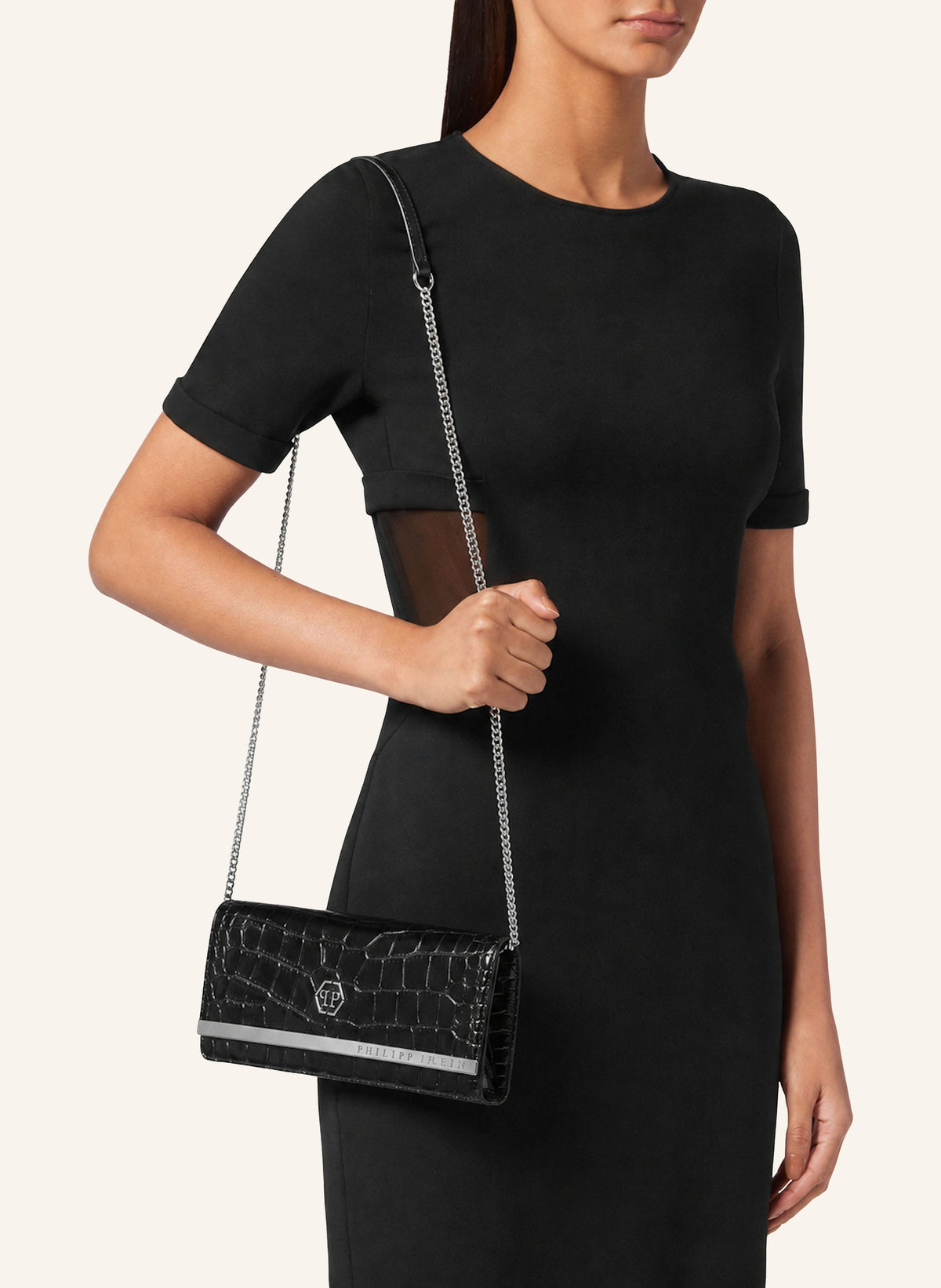 Leather Clutch Bag Cocco Print