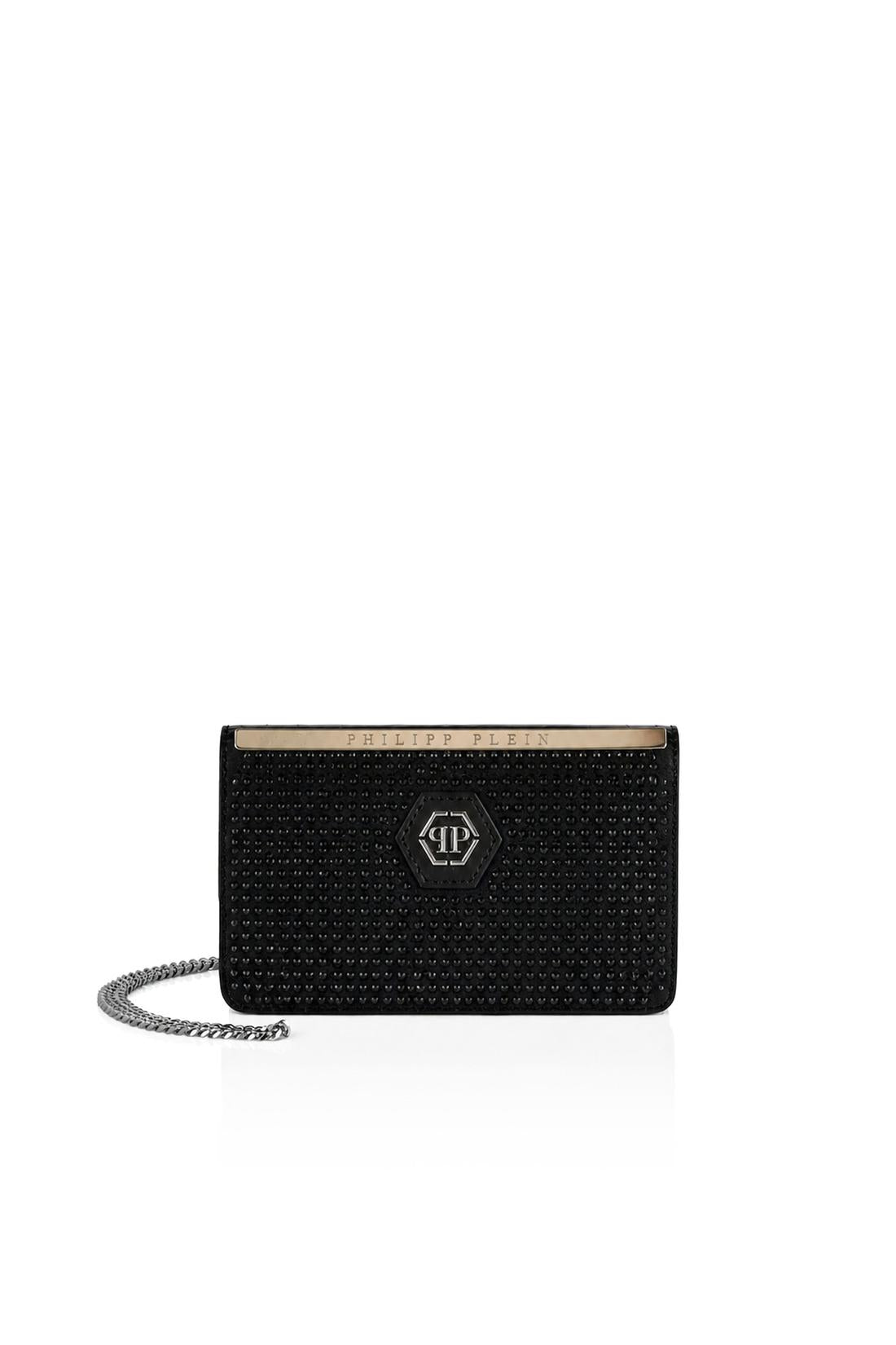 Suede Clutch Bag Full Stones