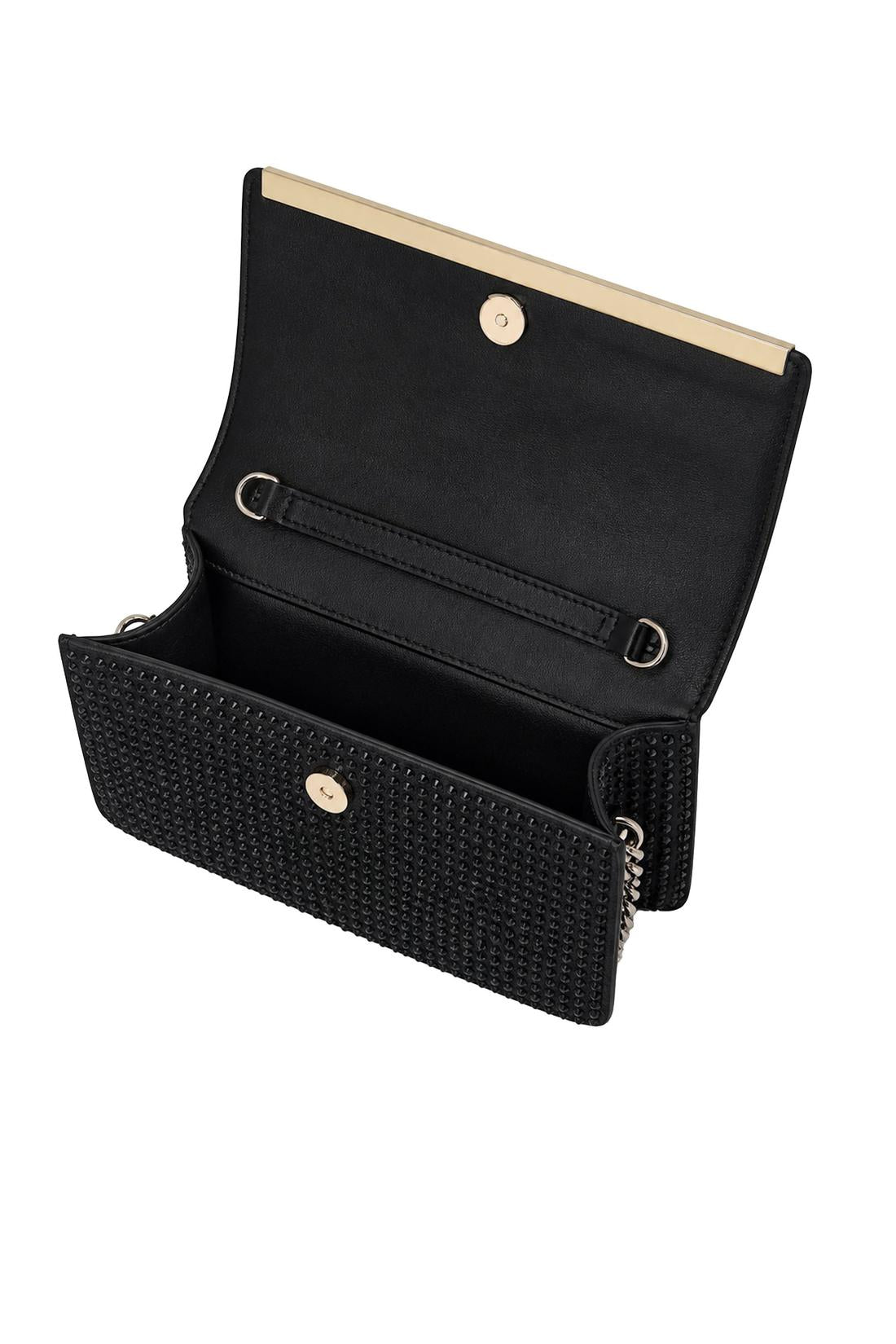 Suede Clutch Bag Full Stones