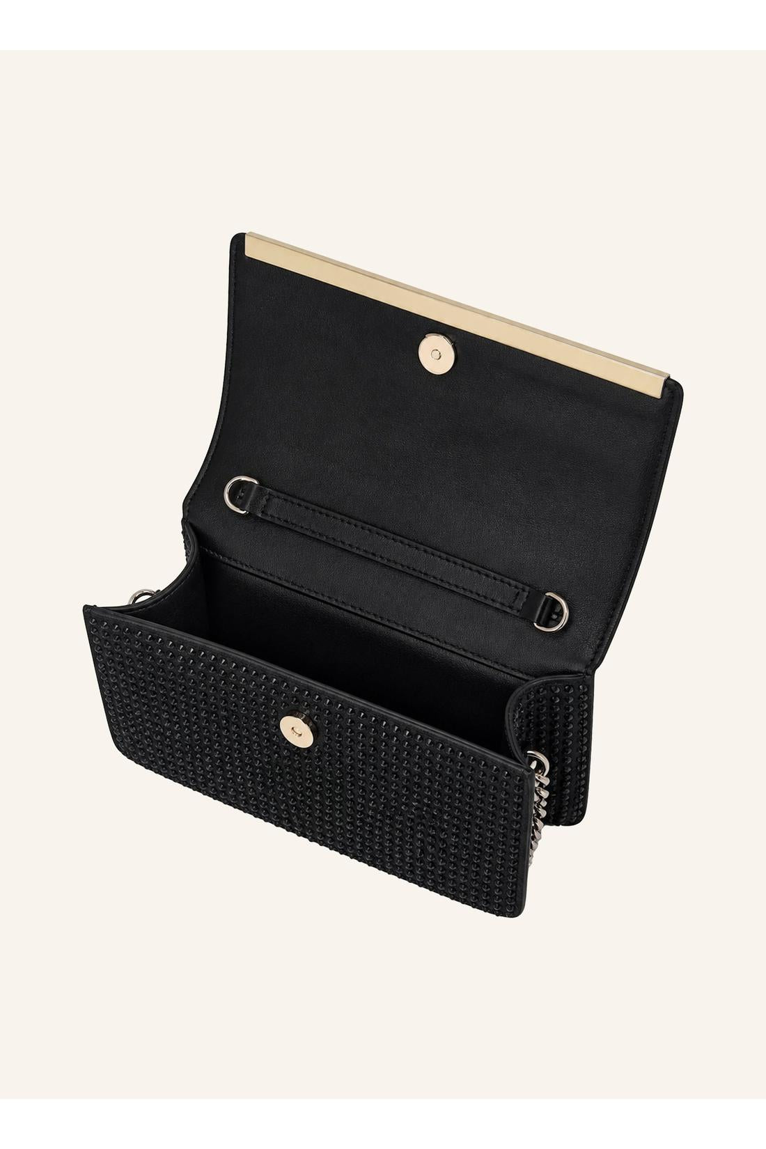 Suede Clutch Bag Full Stones