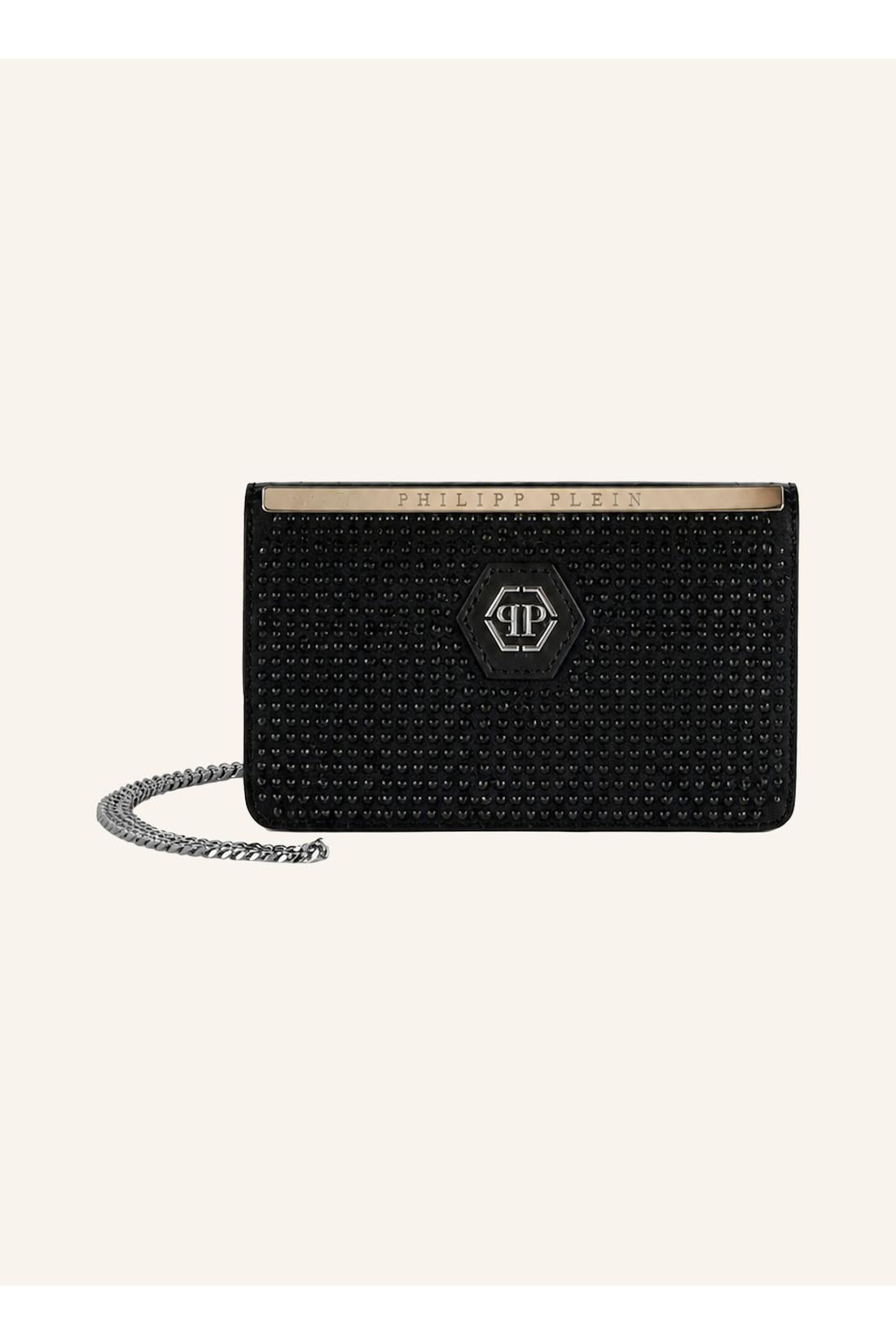 Suede Clutch Bag Full Stones