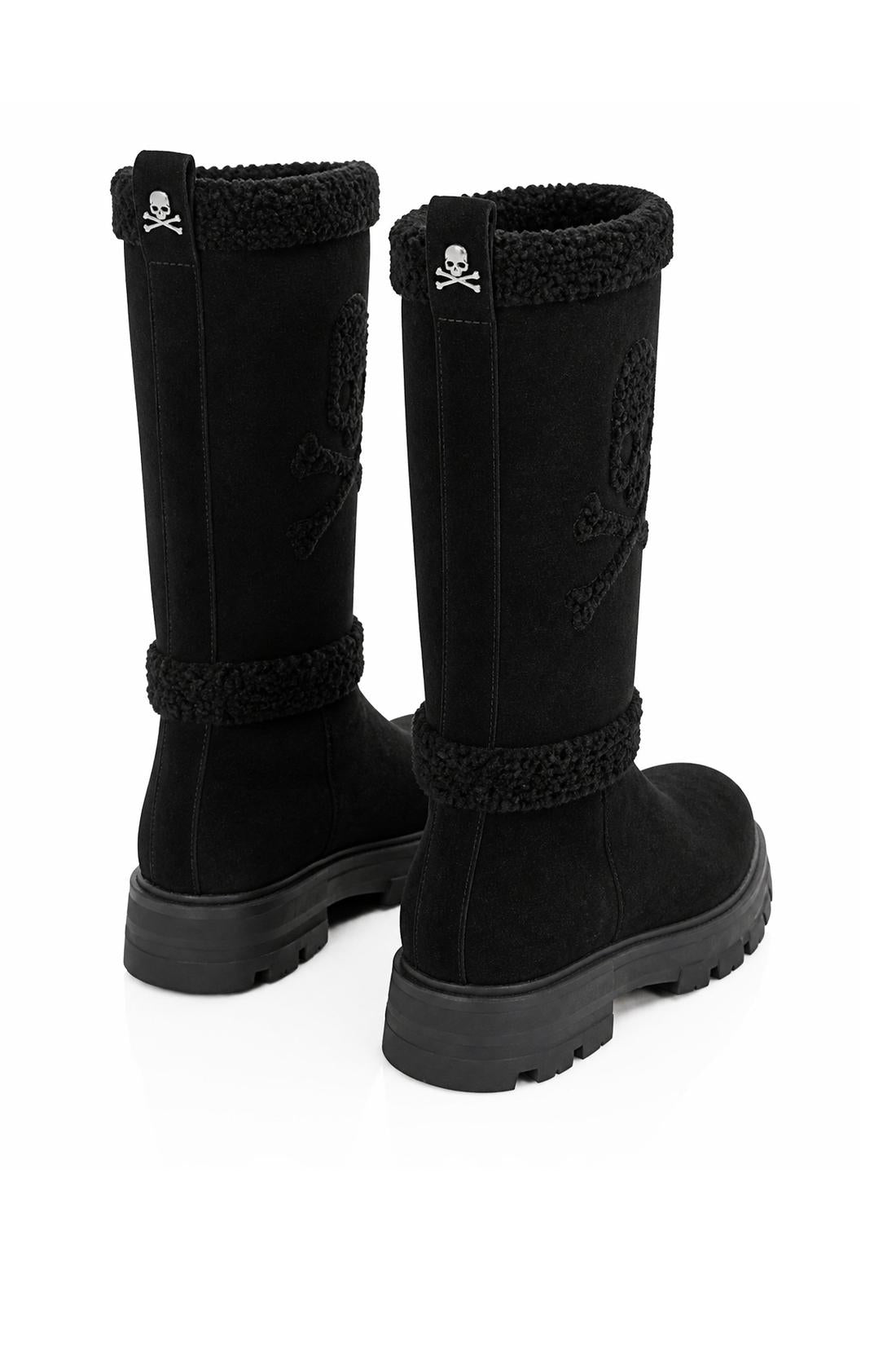 Suede Boots Skull And Bones