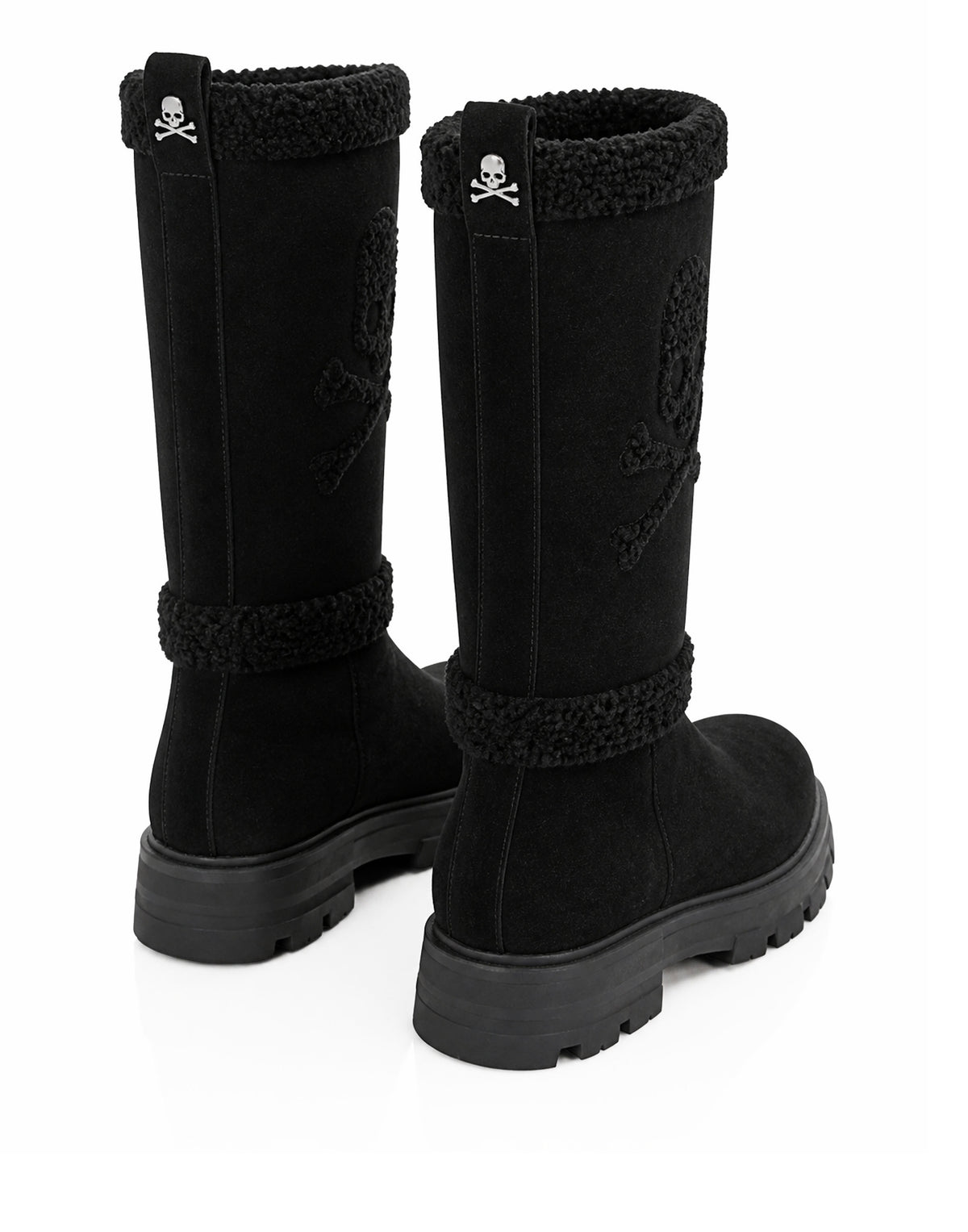 Suede Boots Skull And Bones