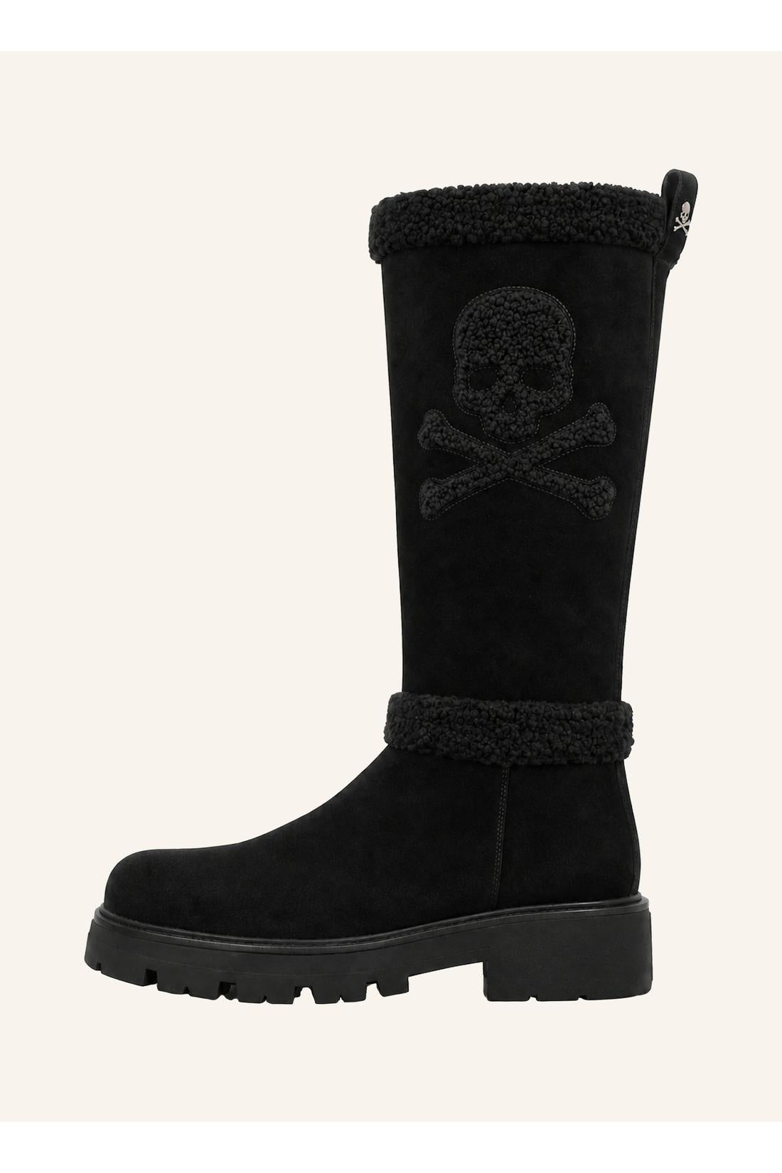 Suede Boots Skull And Bones