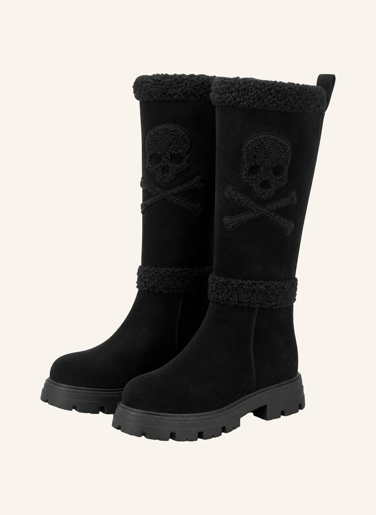 Suede Boots Skull And Bones