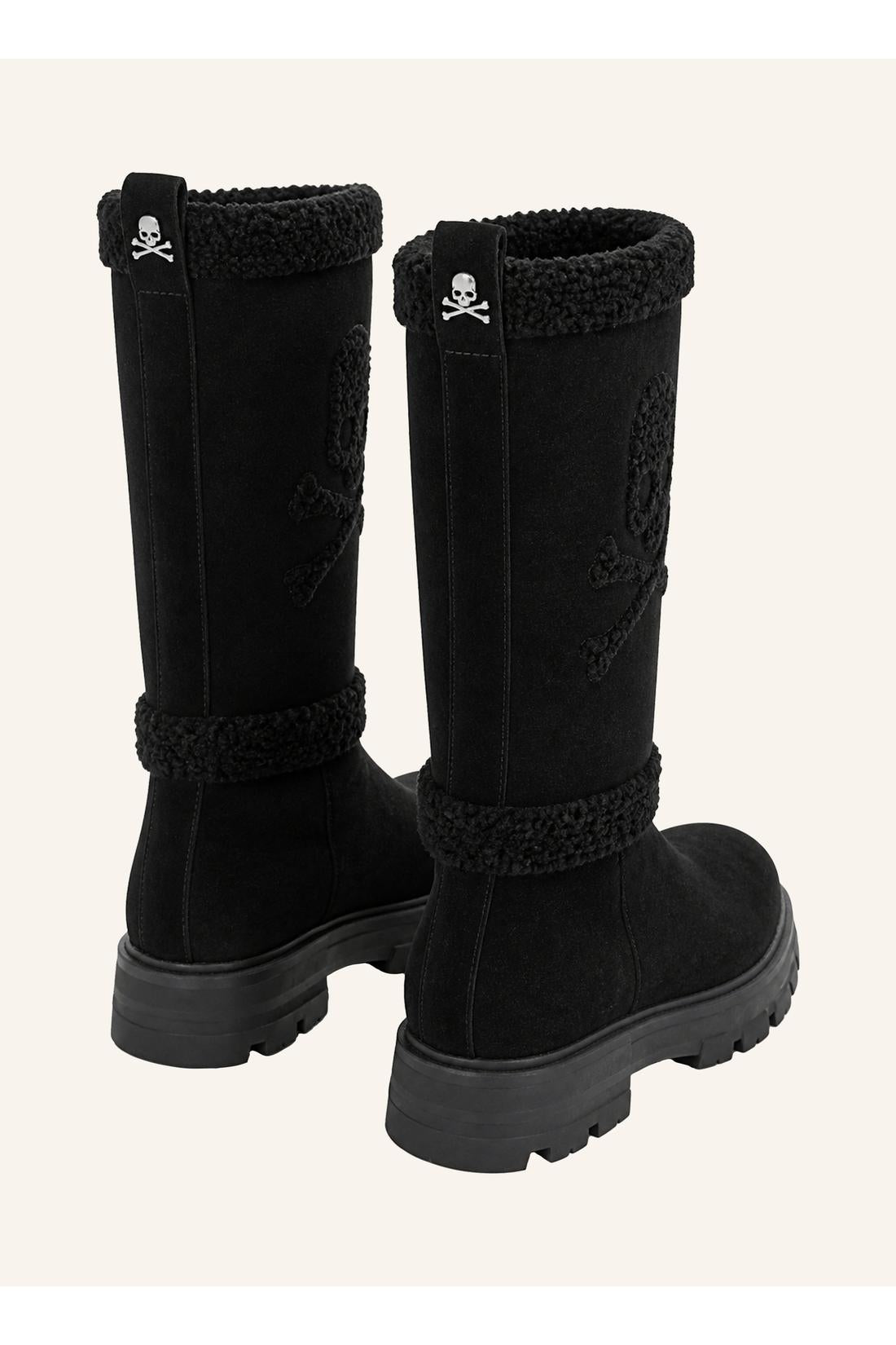 Suede Boots Skull And Bones