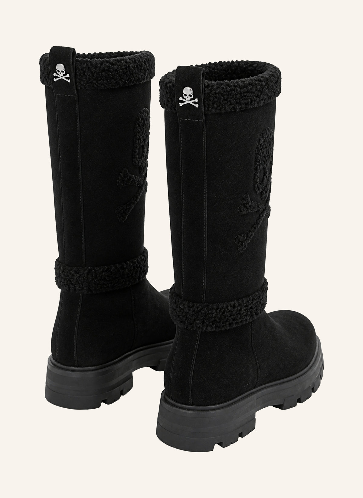Suede Boots Skull And Bones