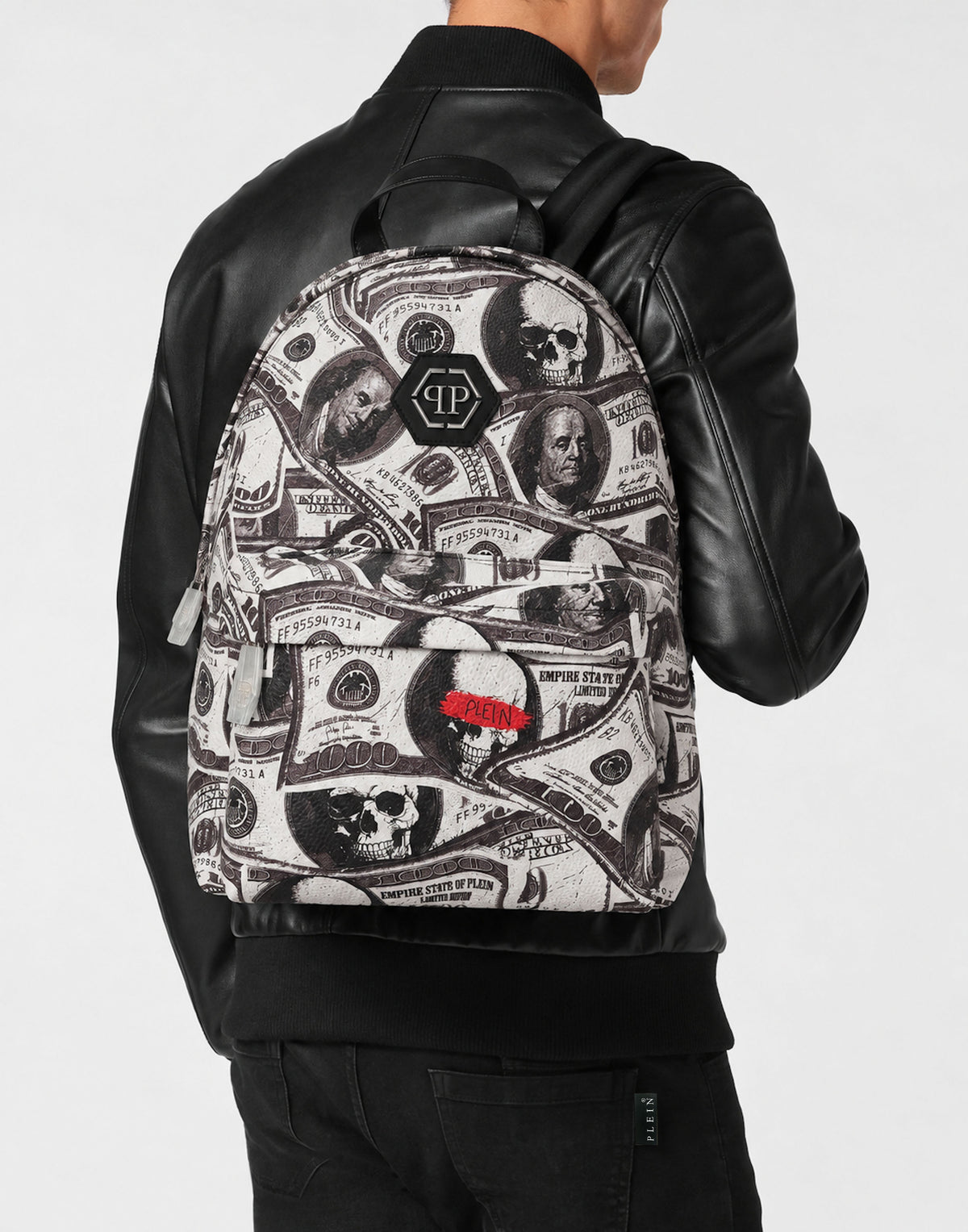 Leather Backpack All Over Dollar Plein
