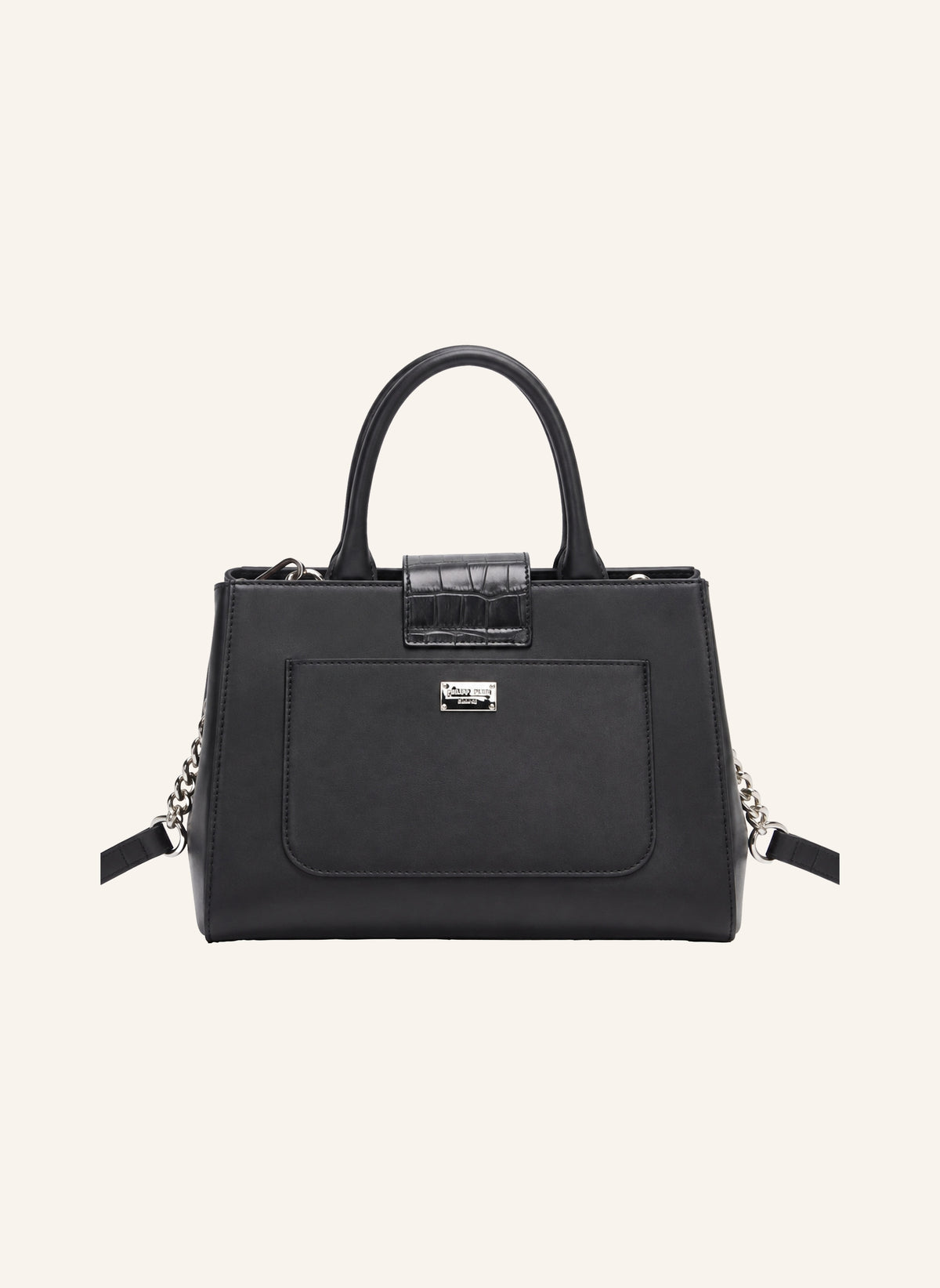 Nappa Handle Bag Hexagon Strass Cocco Cut