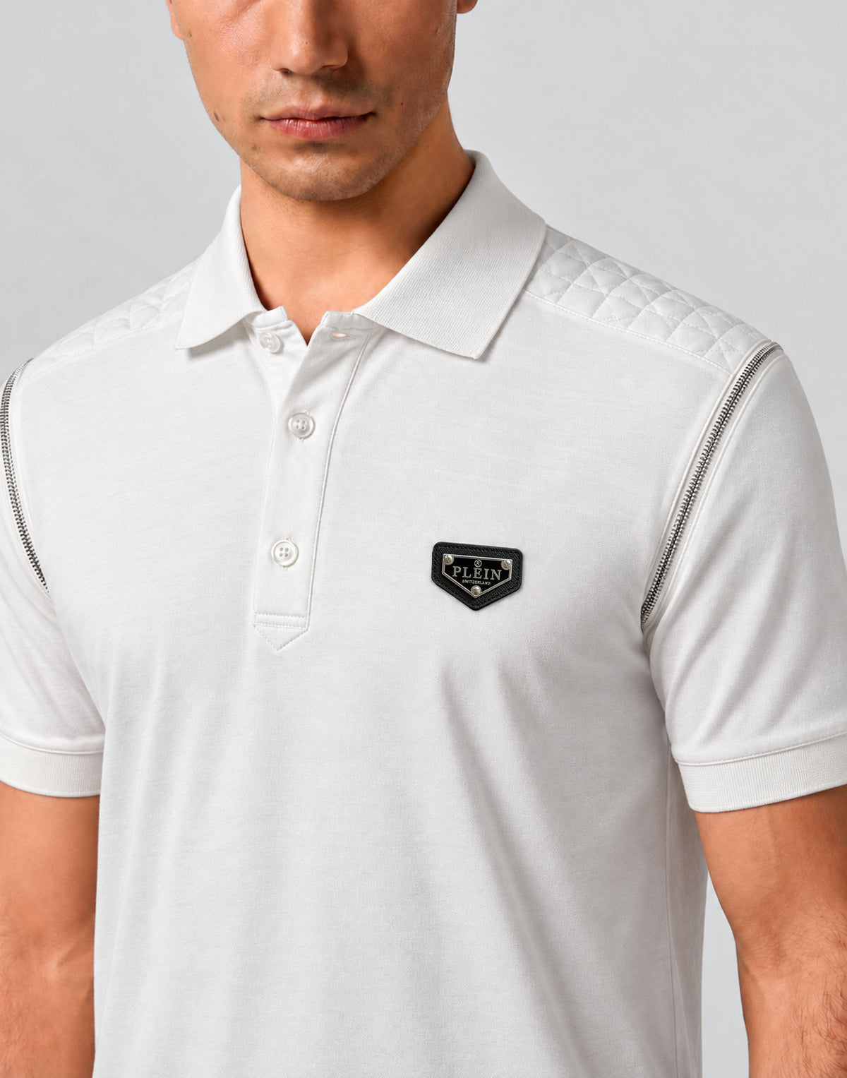 Polo T-Shirt Zippers On Sleeves