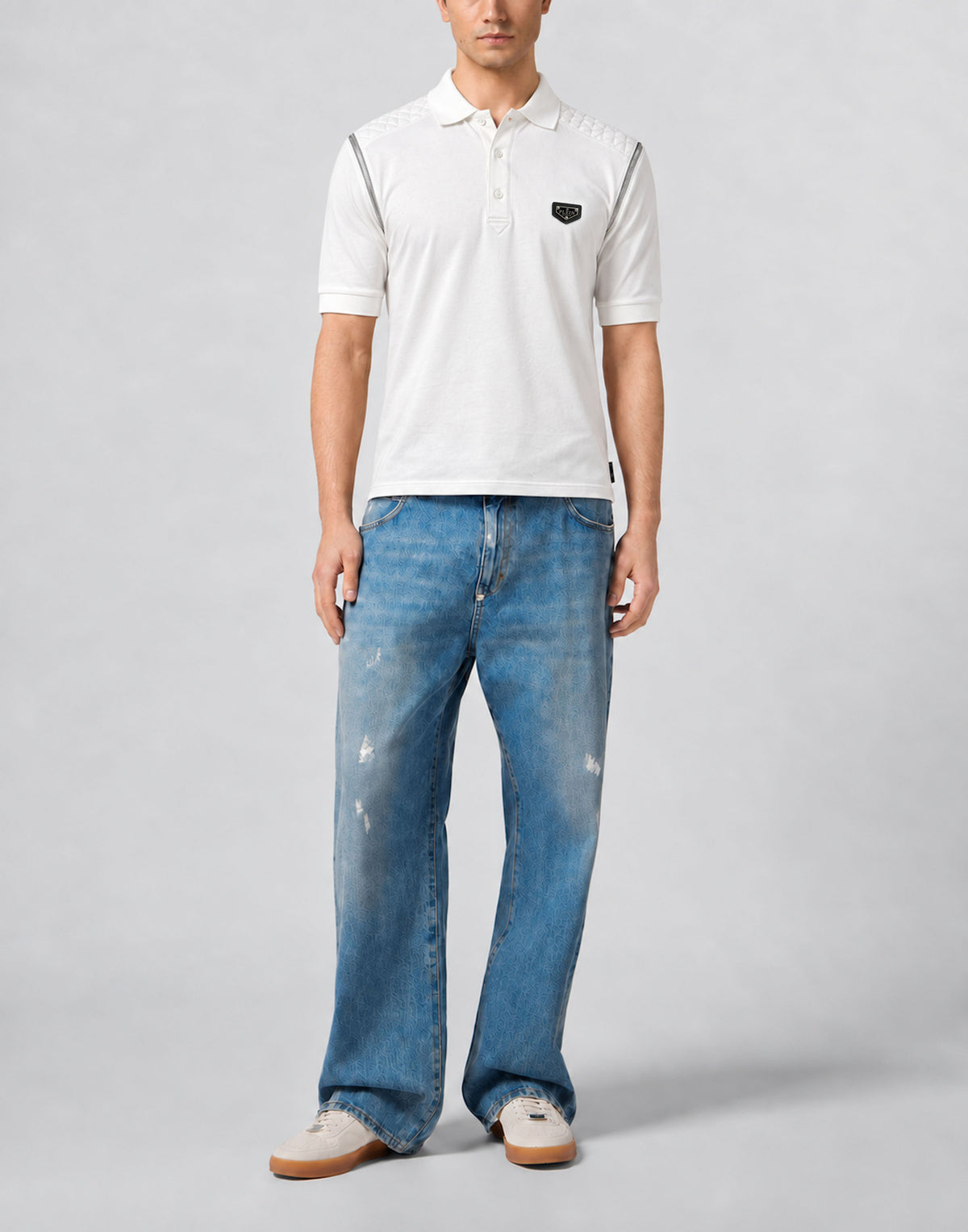 Polo T-Shirt Zippers On Sleeves
