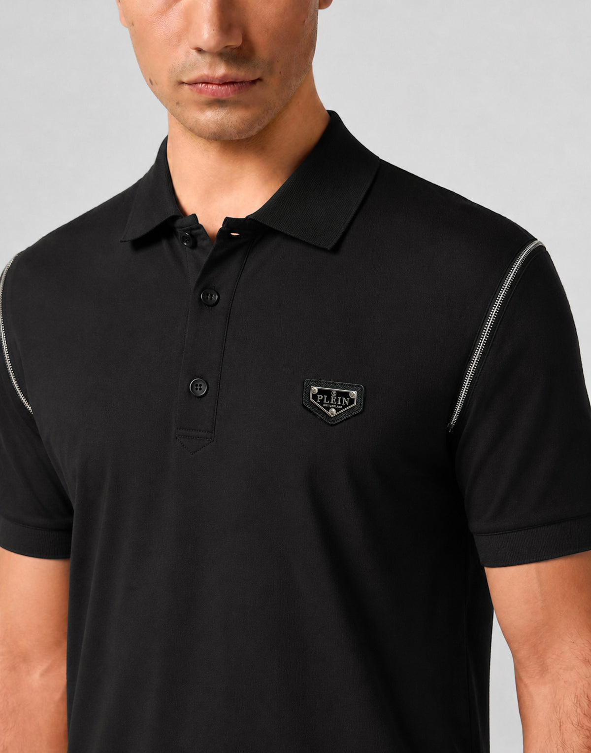 Polo T-Shirt Zippers On Sleeves