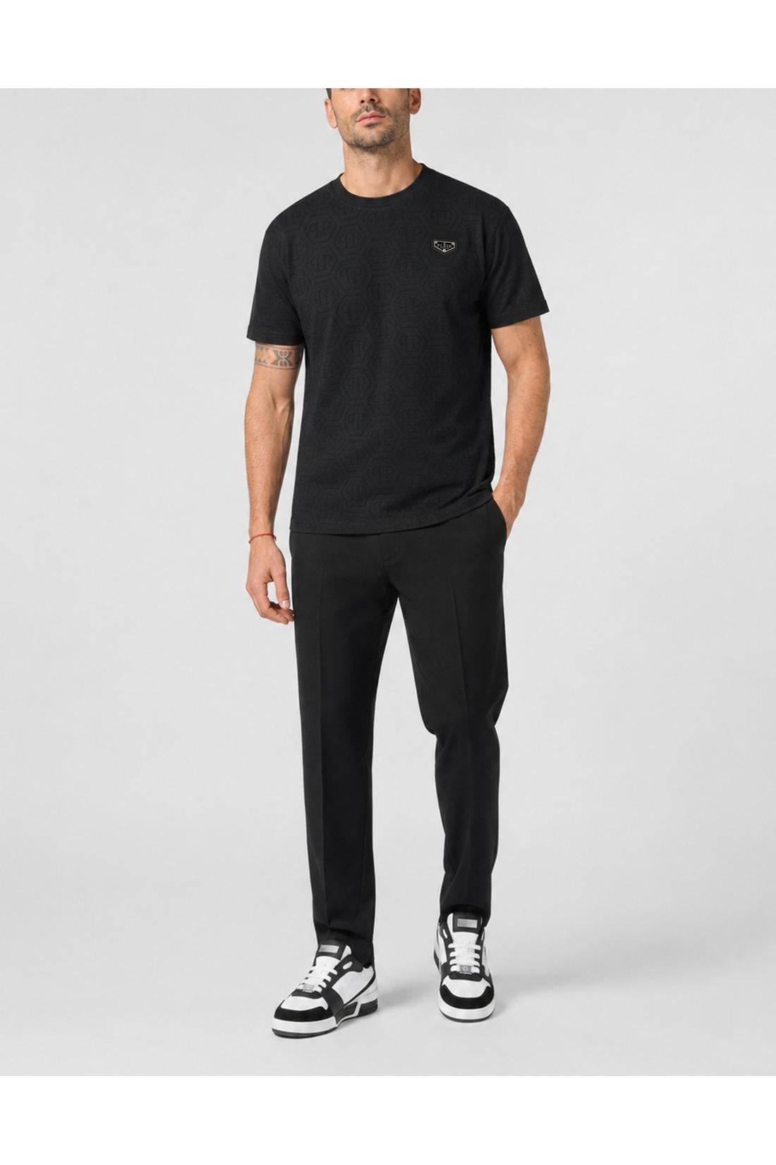 Philipp Plein Jacquard T-Shirt Monogram, Shirts