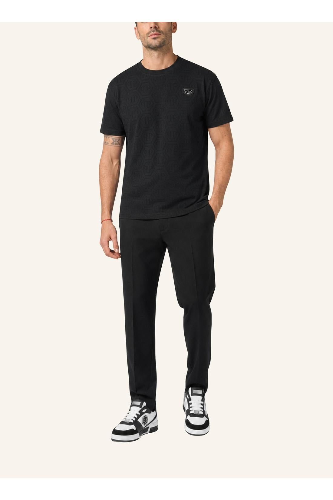Philipp Plein Jacquard T-Shirt Monogram, Shirts